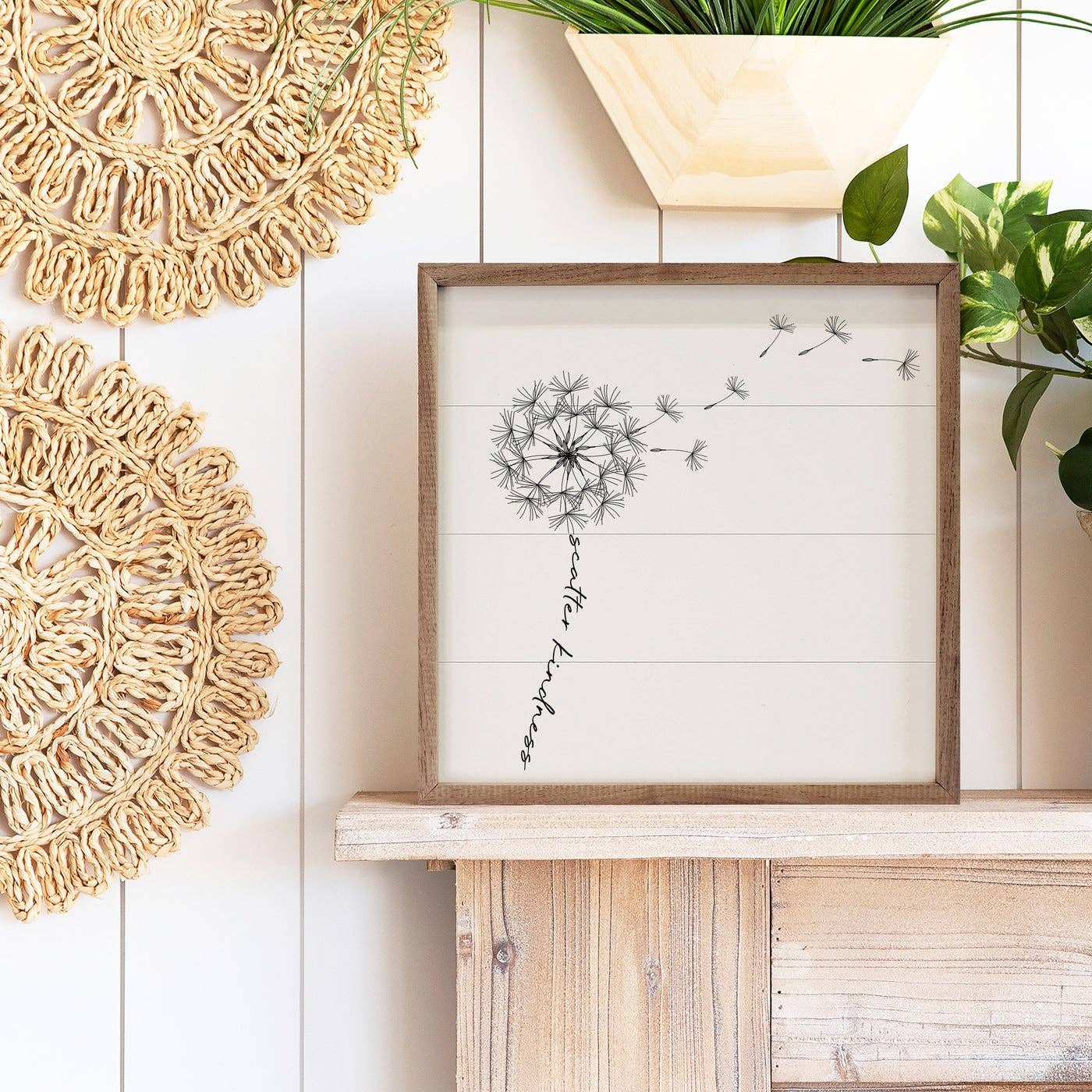 Scatter Kindness Dandelion Sign