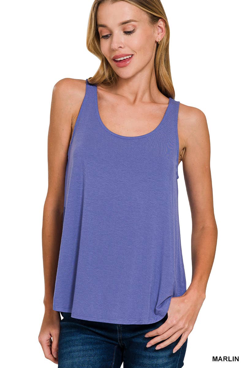 Flowy Hem Sleeveless Tank Top