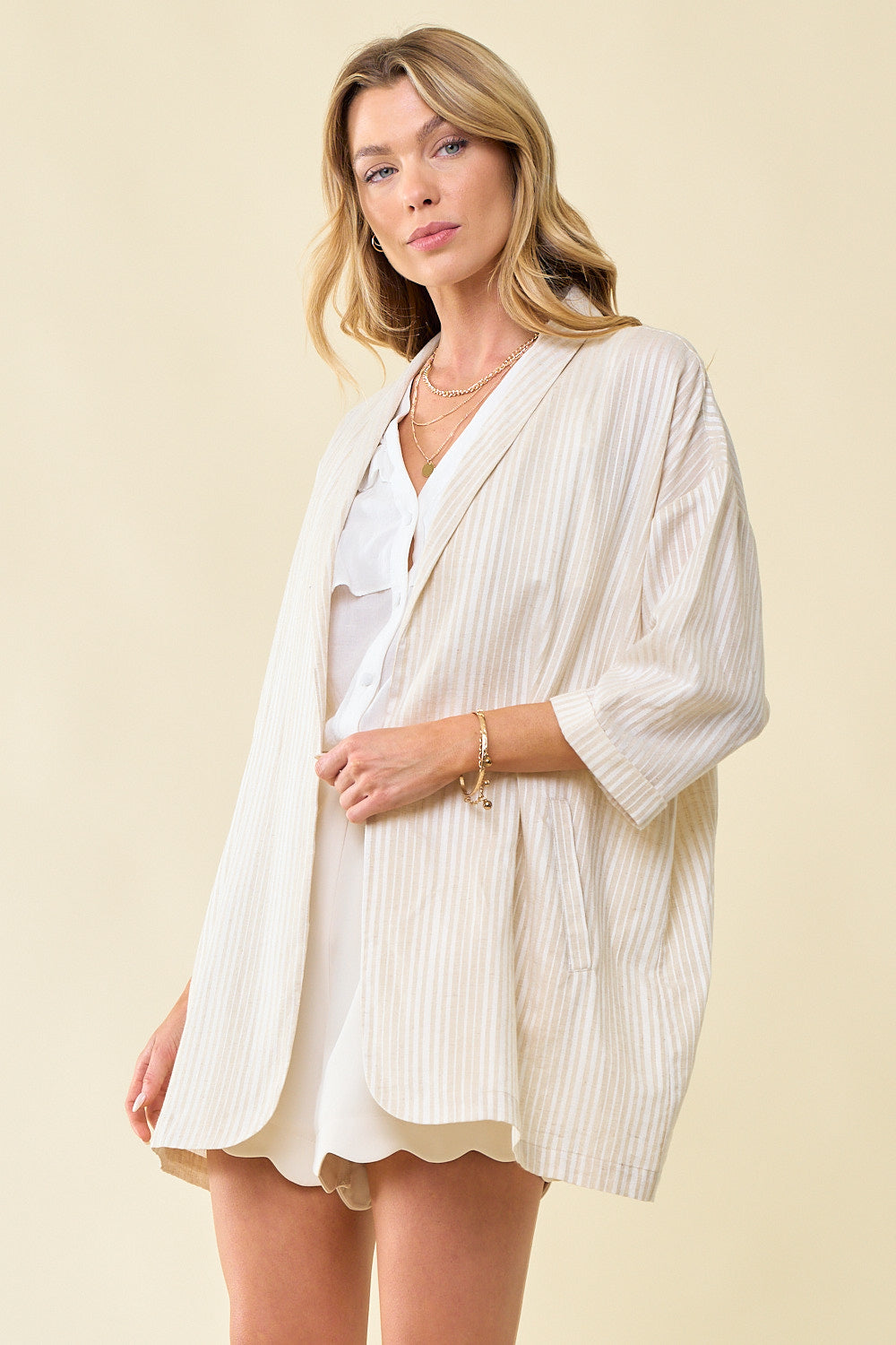 Linen Stripe Jacket
