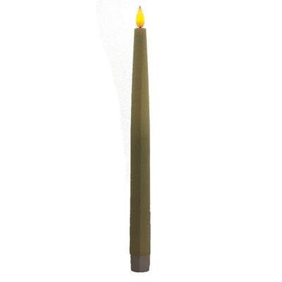 11.25" Ivory Realistic LED Taper