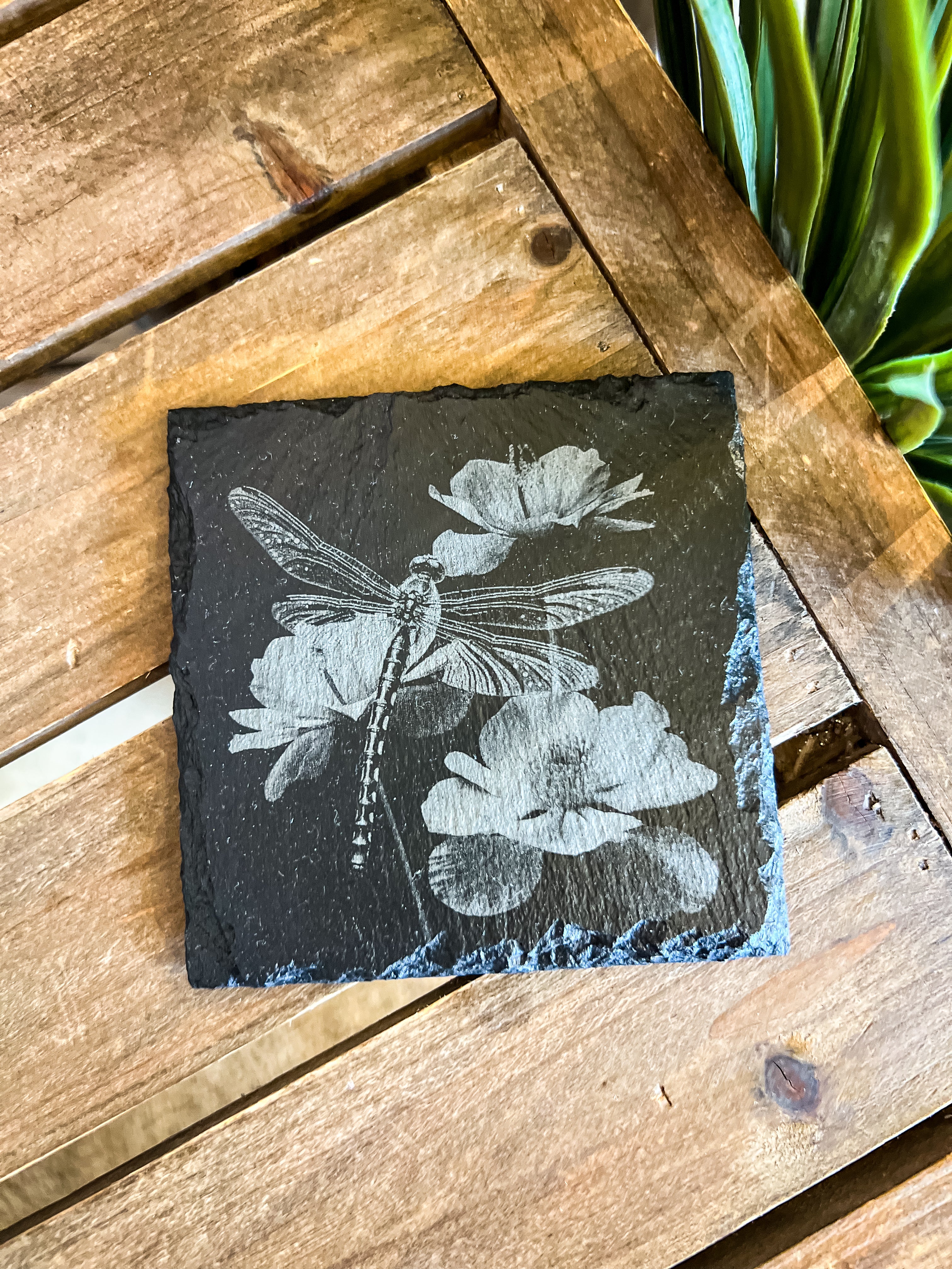 Dragonfly Engraved Coaster