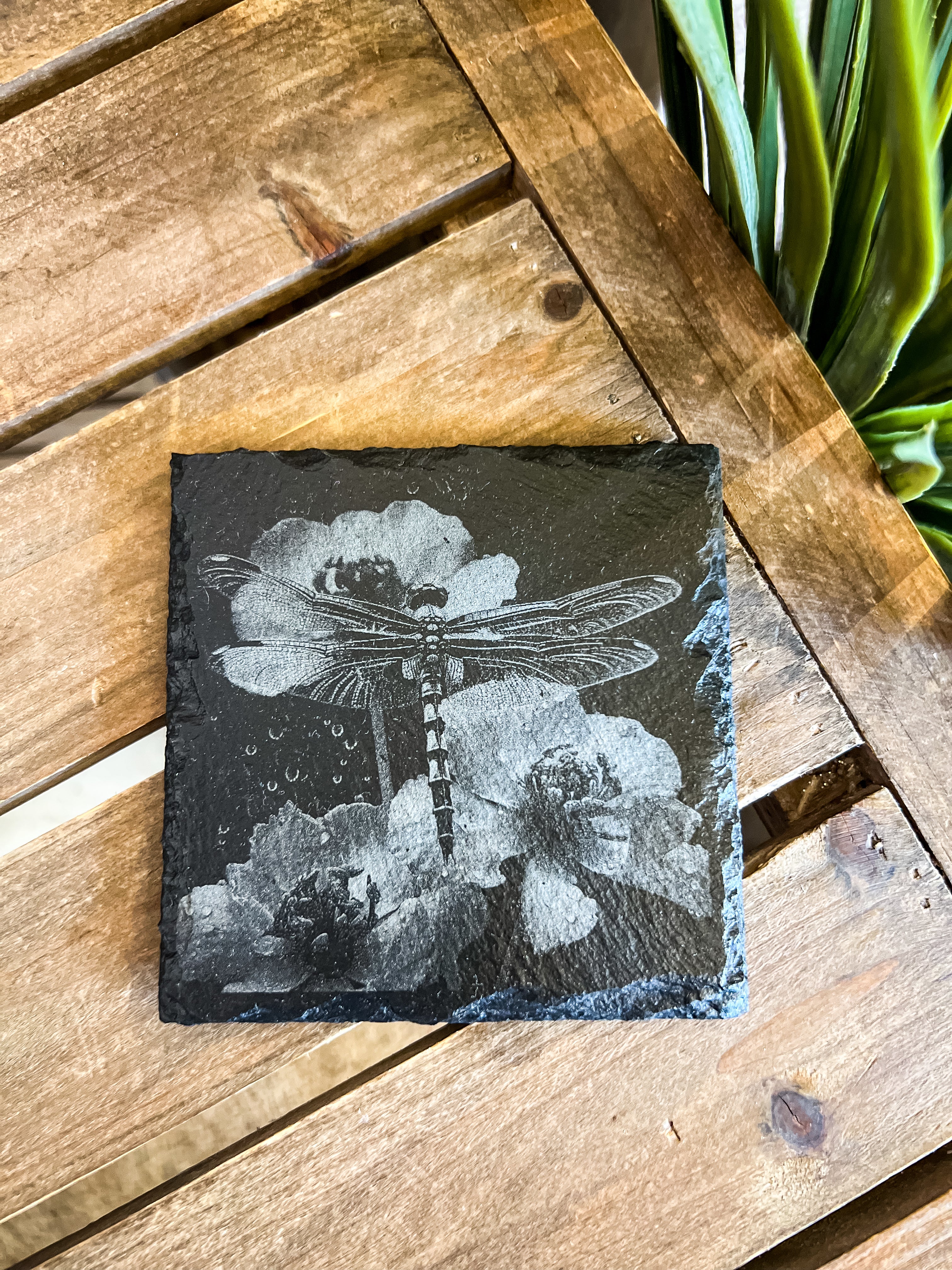 Dragonfly Engraved Coaster