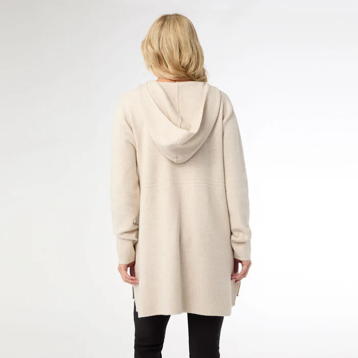 Heavenly-Luxe Zip Up Hooded Cardigan