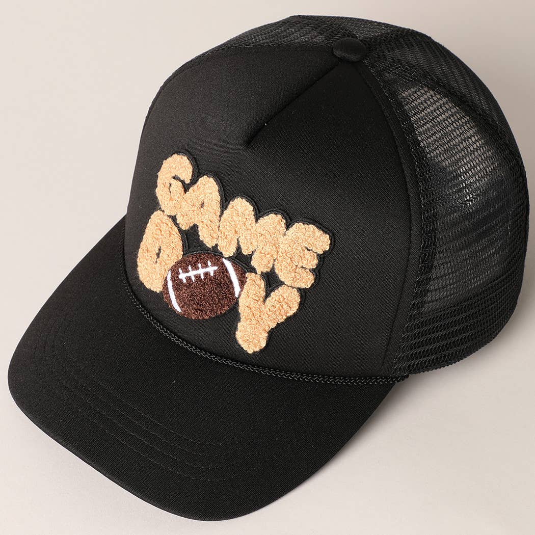 Football Game Day Chenille Patch Trucker Hat