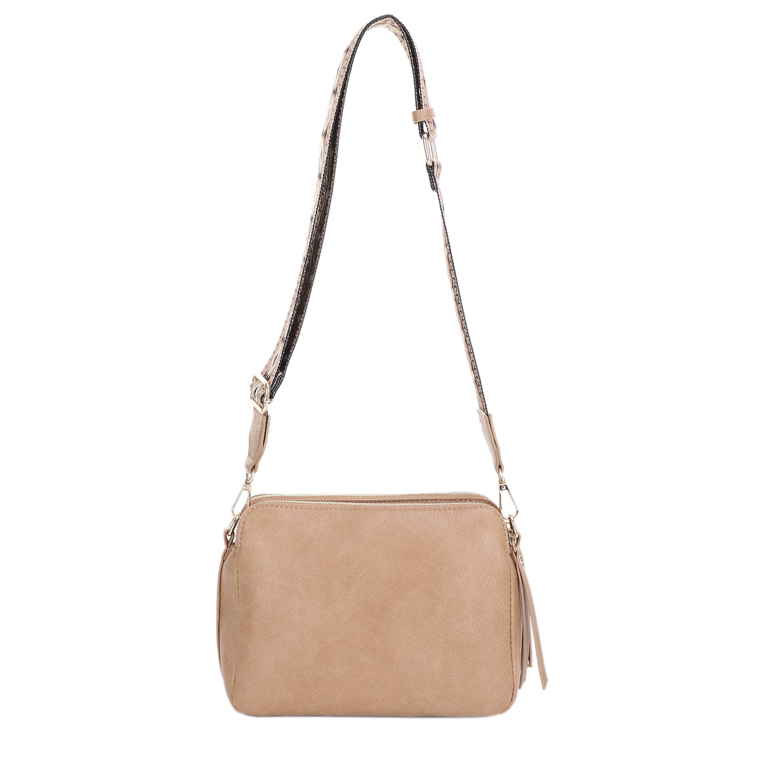 Mila 3 Compartment Crossbody Bag