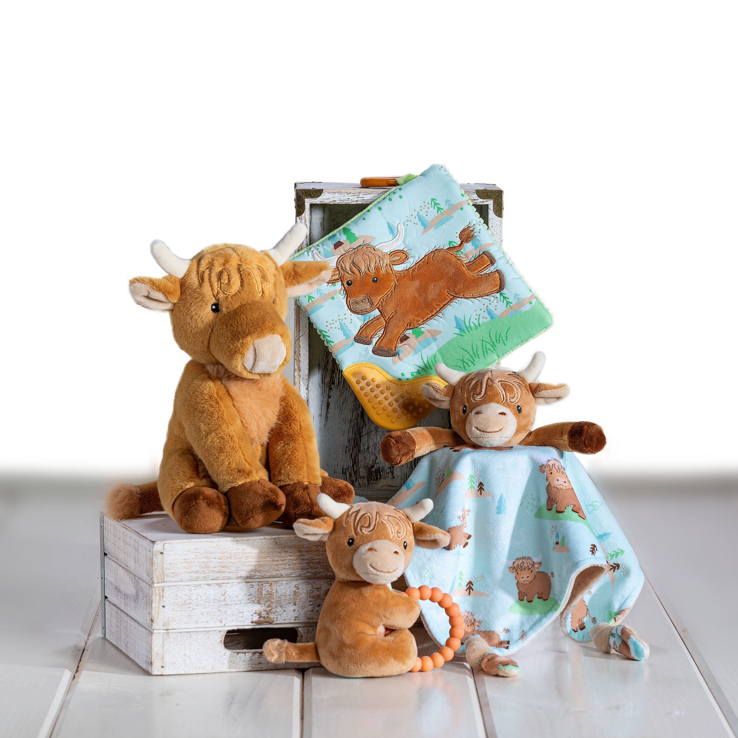 Hetty Highland Cow Teether Rattle