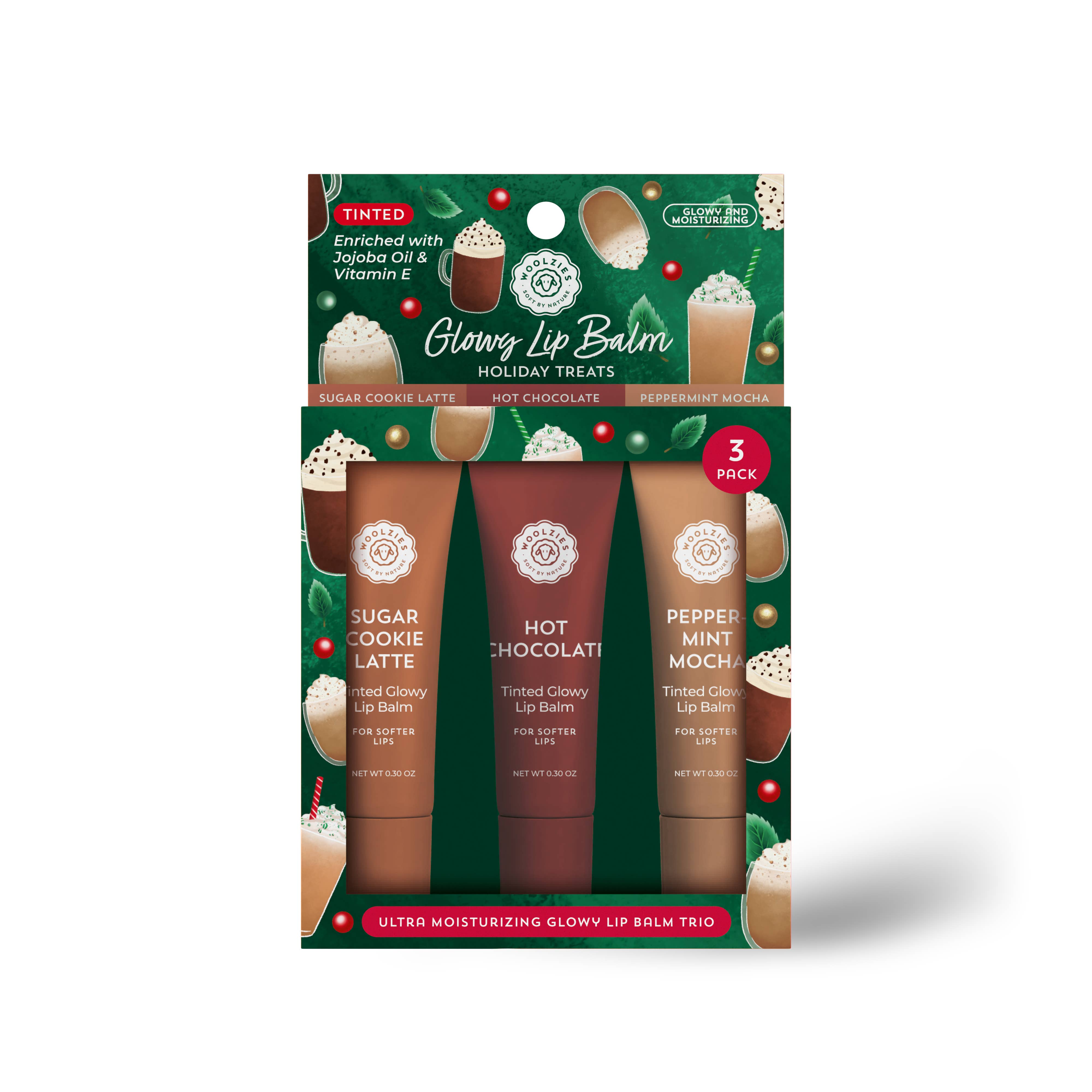 Holiday Treats Glowy Lip Balm  Trio