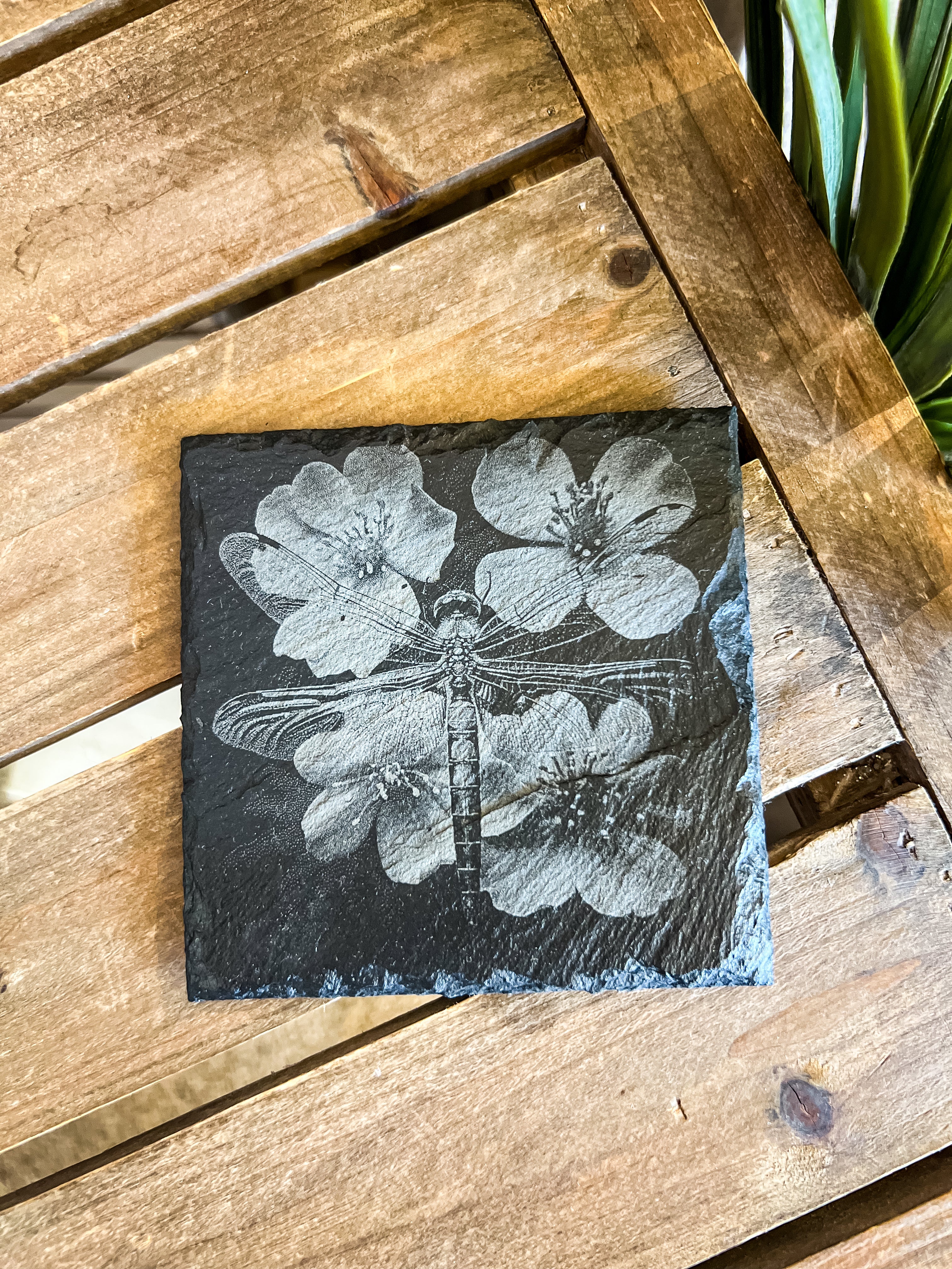 Dragonfly Engraved Coaster