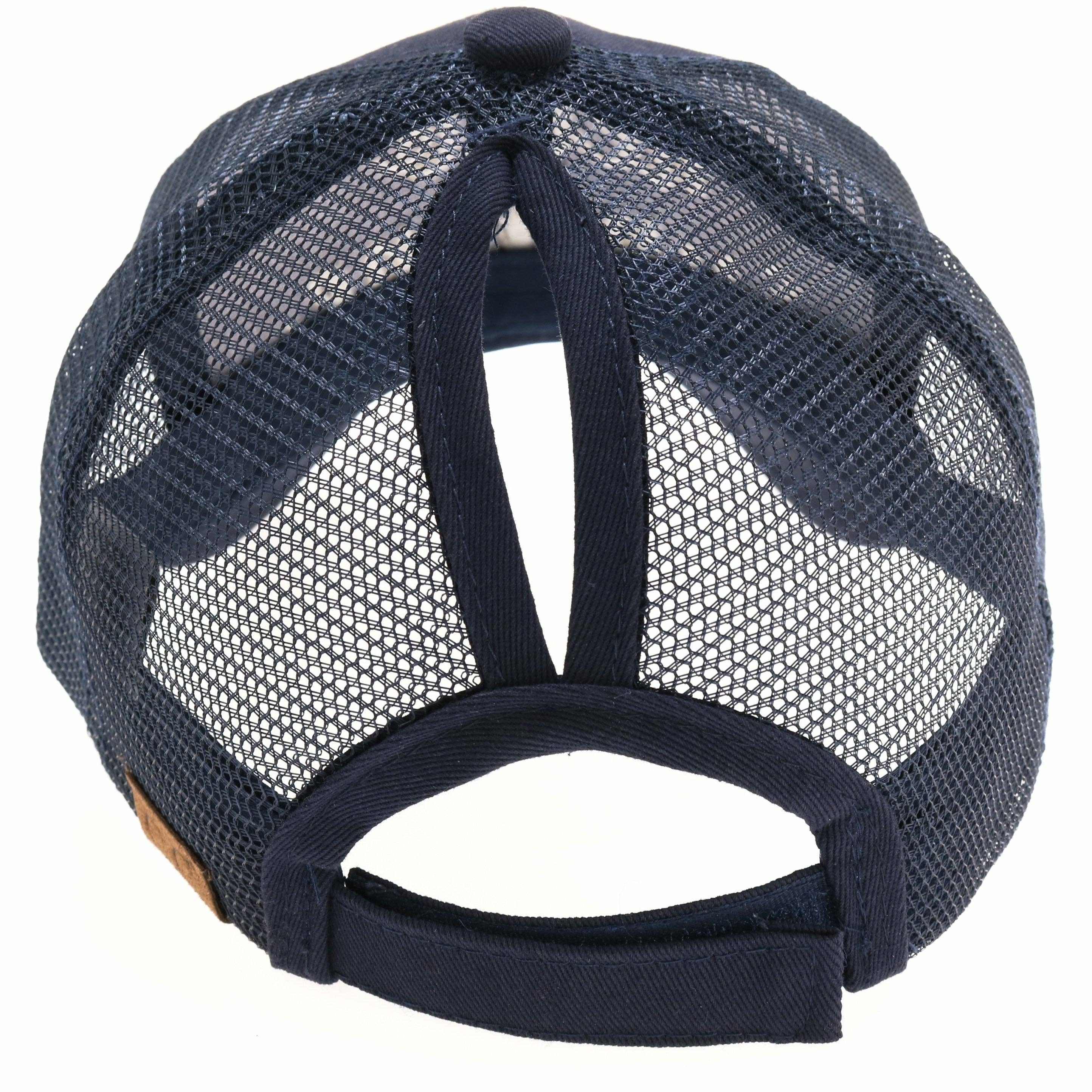 Black Hello Sunshine High Ponytail CC Baseball Hat