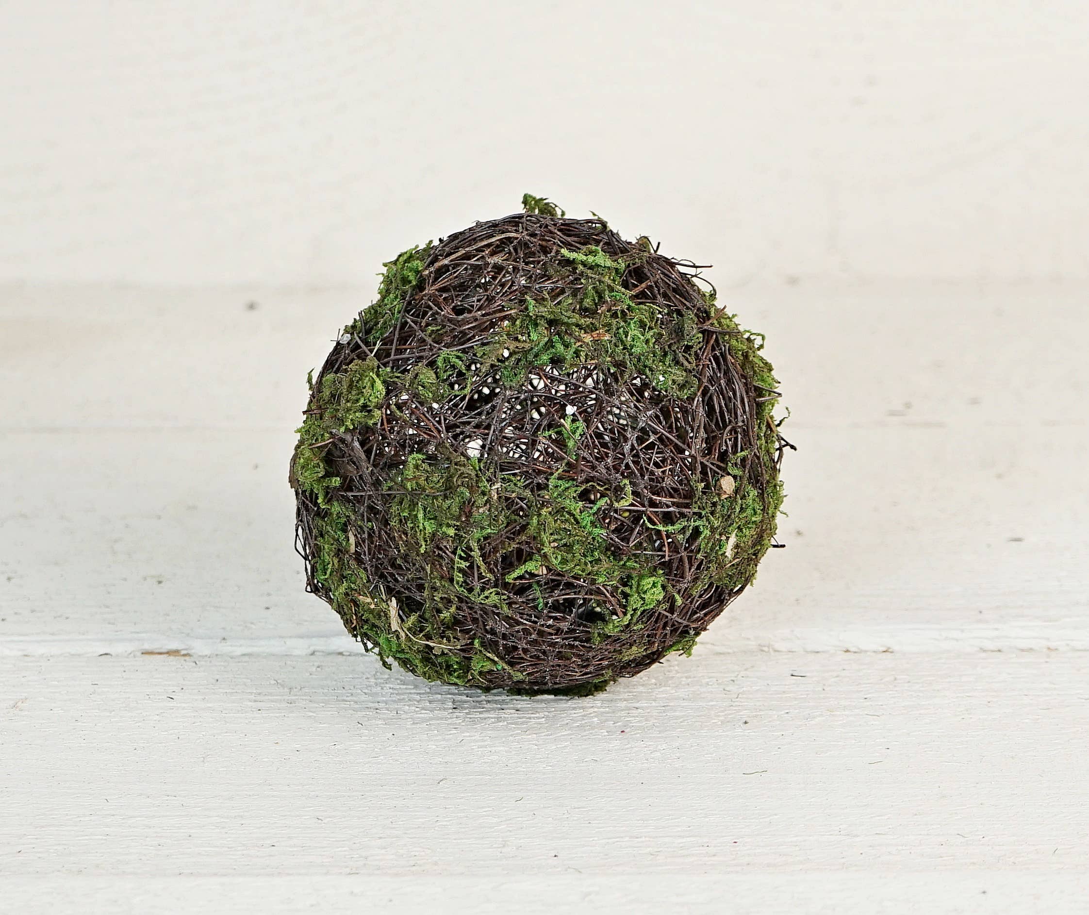4in Mossy Rattan Twig Ball