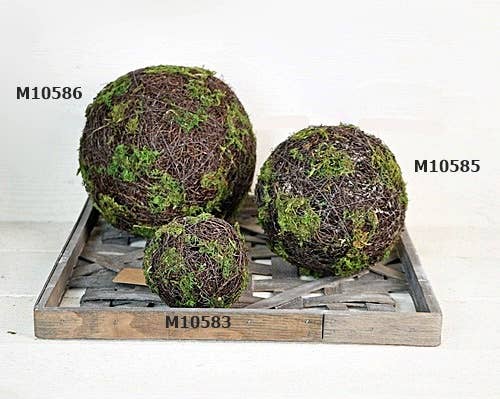 4in Mossy Rattan Twig Ball