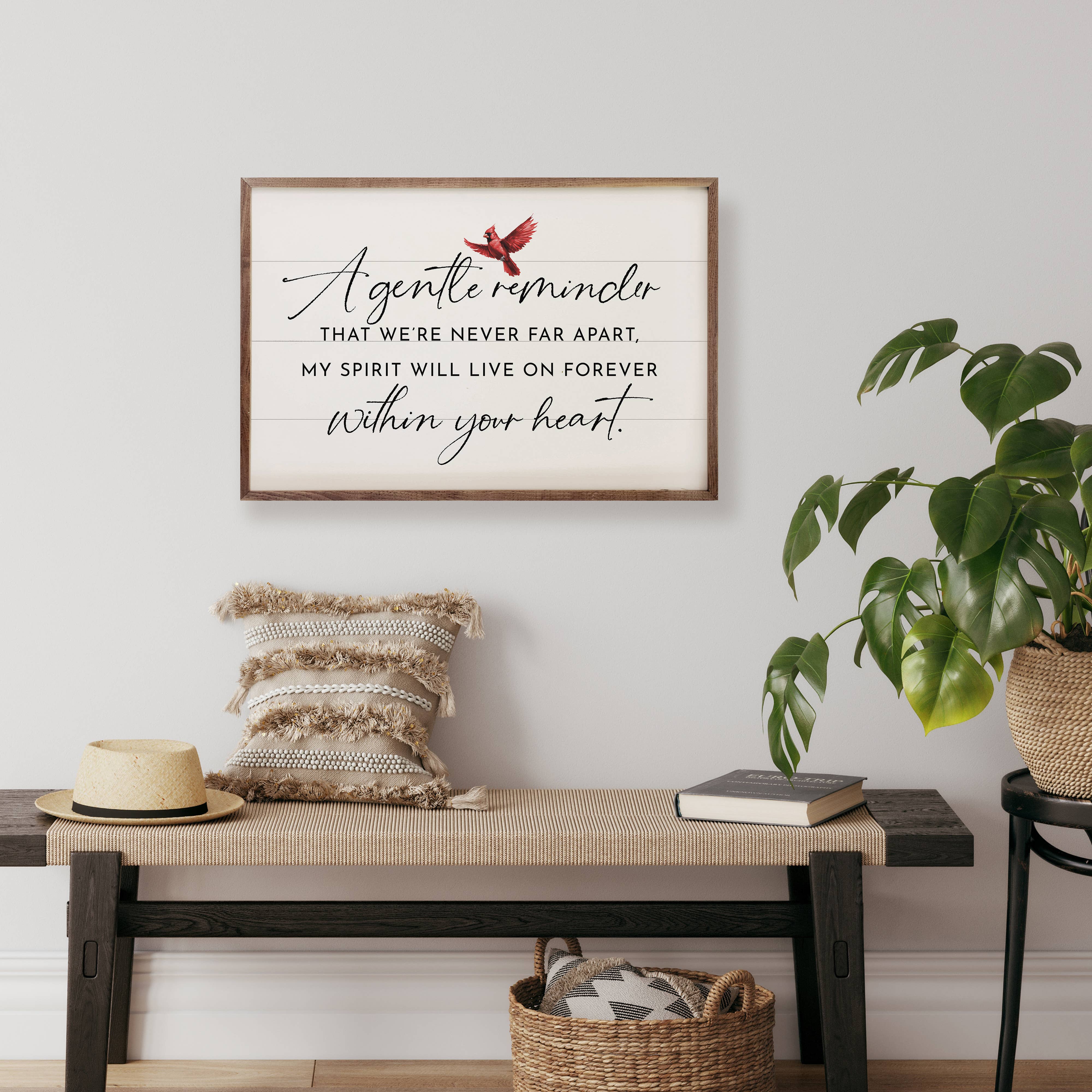 A Gentle Reminder Cardinal Bereavement Sign