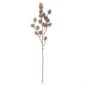 Gold Glittered Pinecone Spray