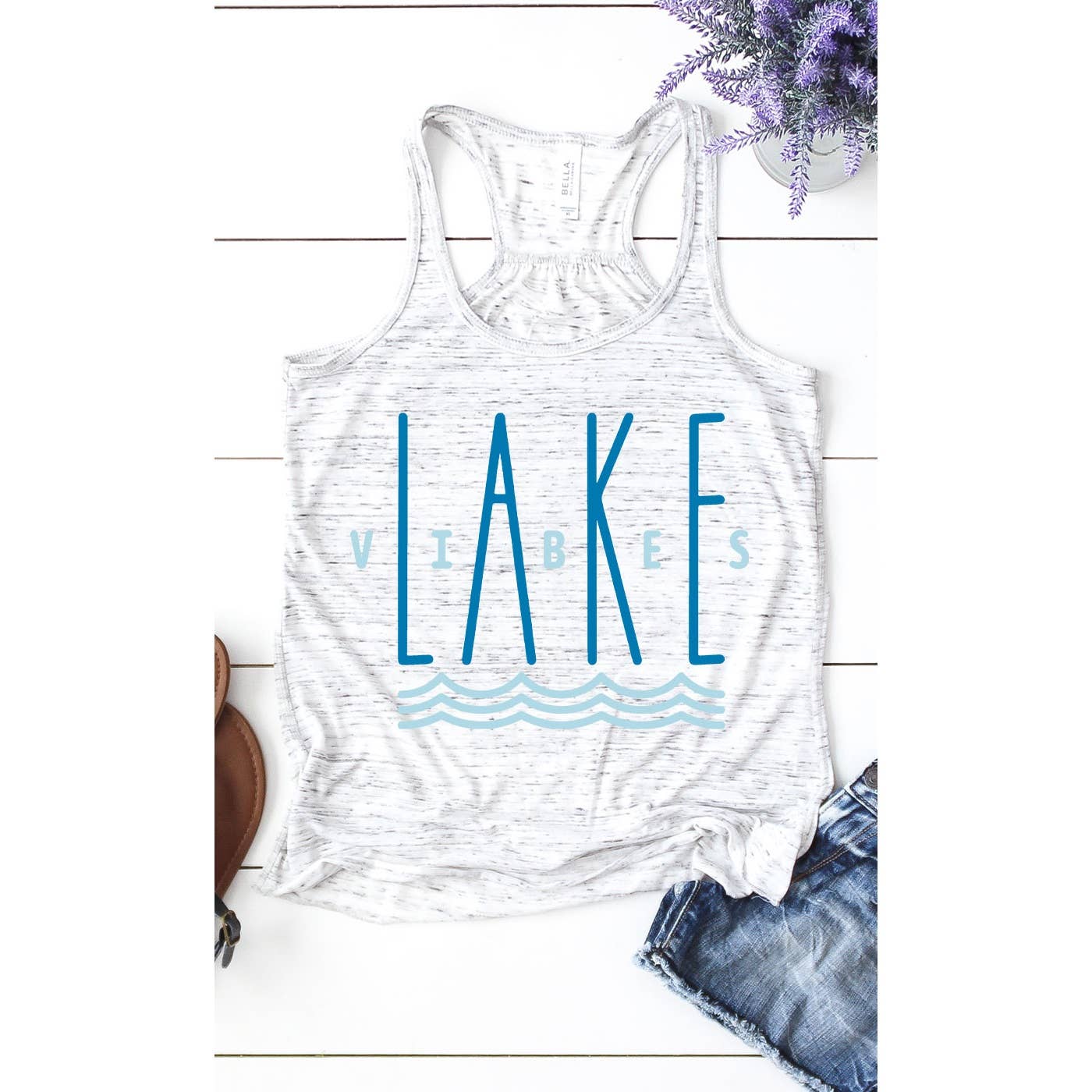 Lake Vibes Flowy Tank Top