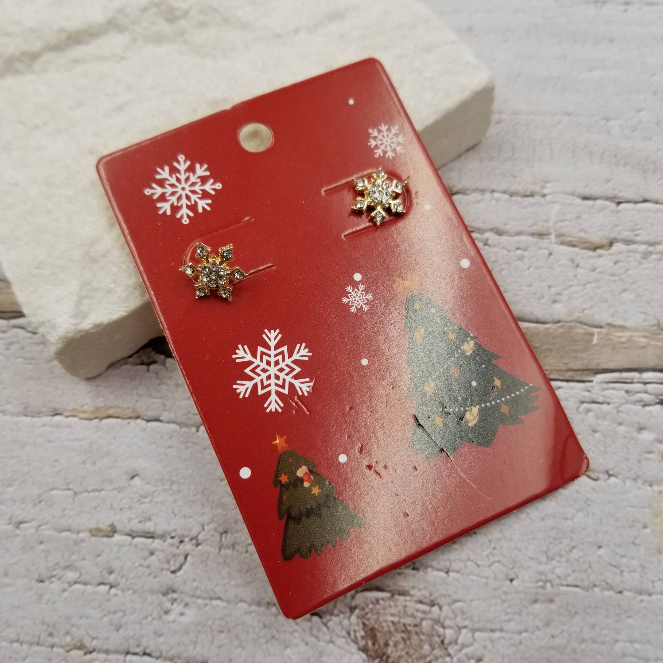 Golden Christmas Tassel Earrings