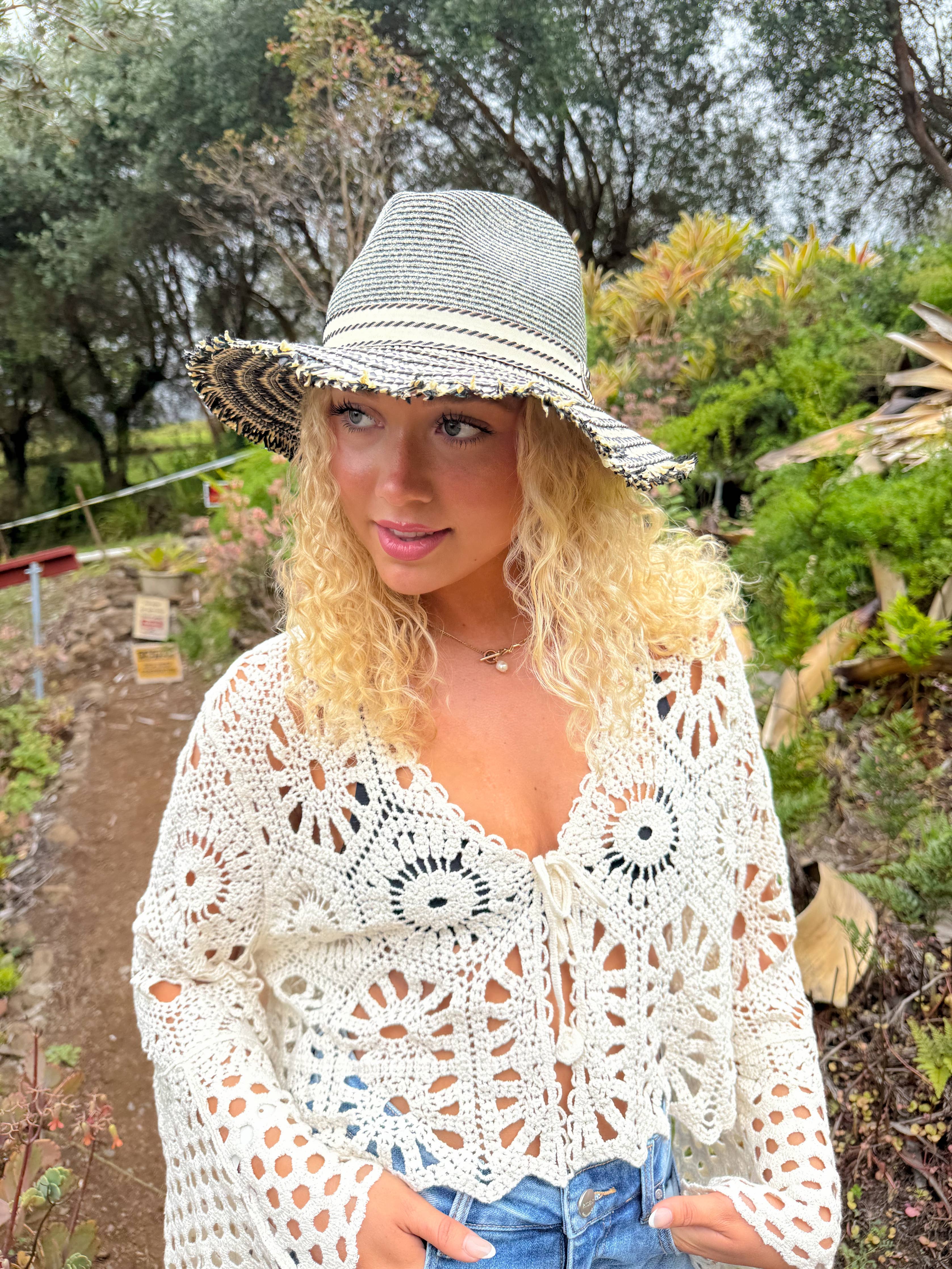 Frayed Edge C.C Panama Hat