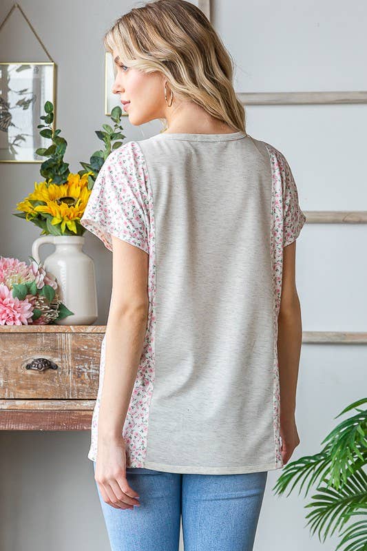 Oatmeal Floral T-Shirt