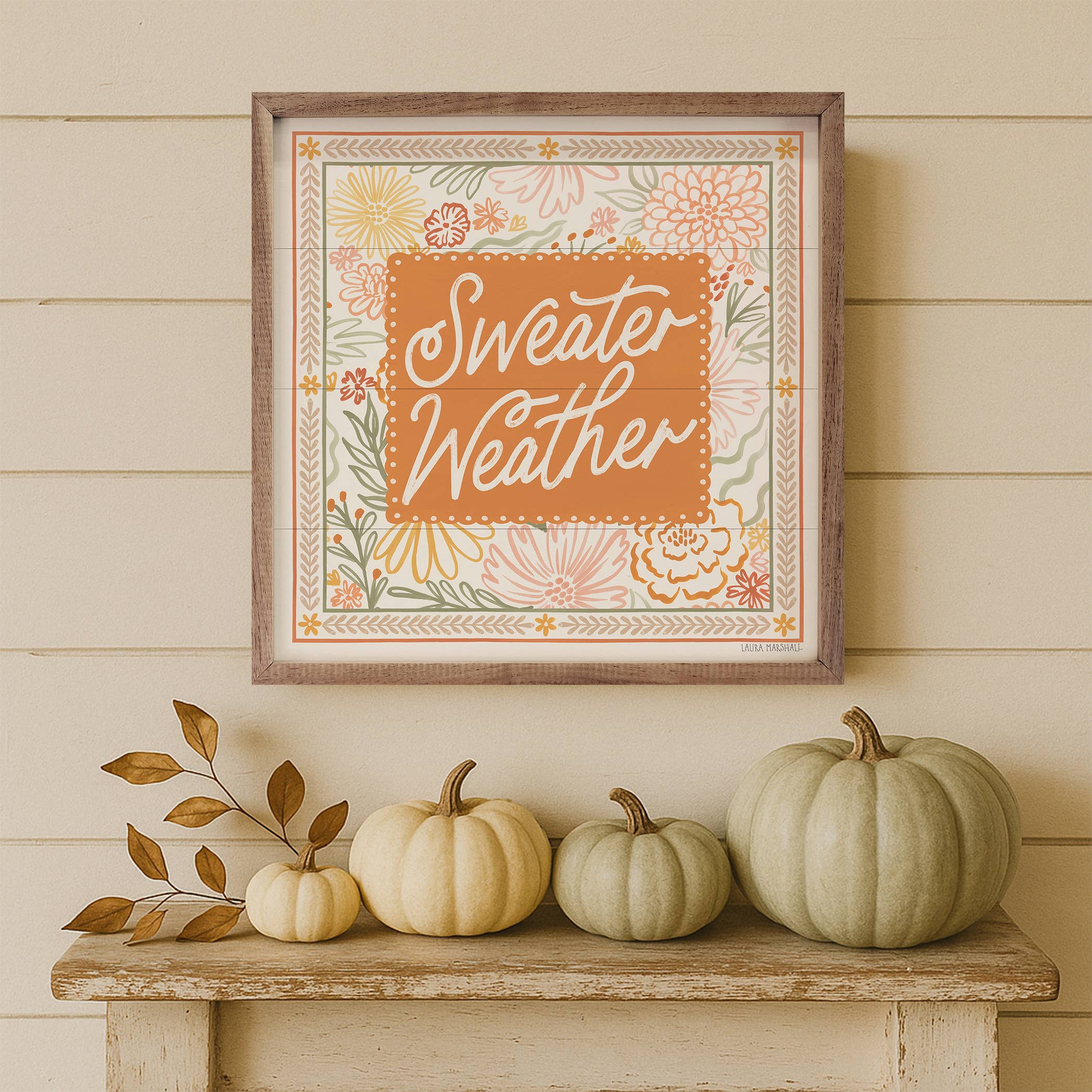 Blooming Autumn Sweater Weather Sign