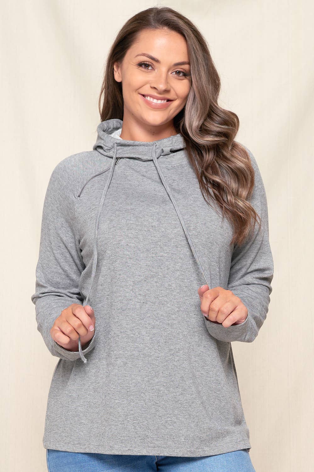 Smoke Layered Raglan Hoodie