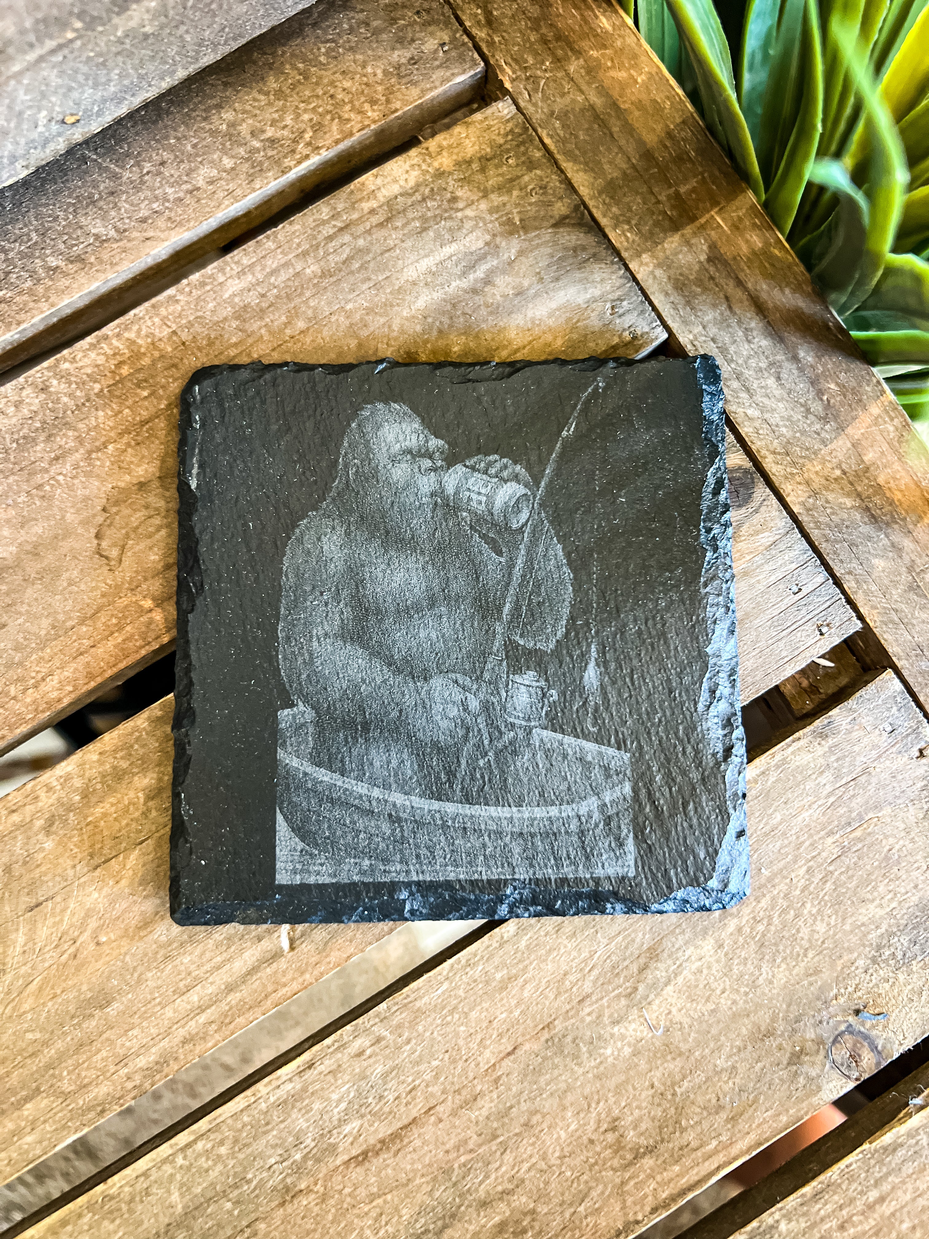 Bigfoot Engraved Coaster