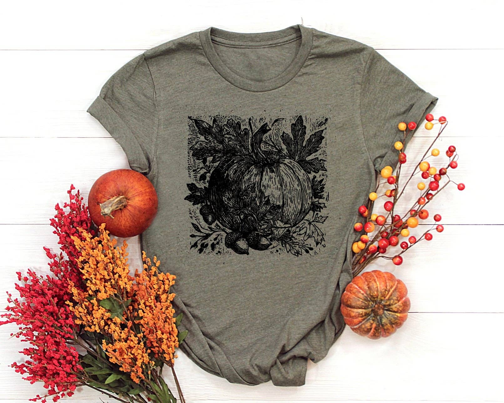Fall Vintage Pumpkin Graphic Tee