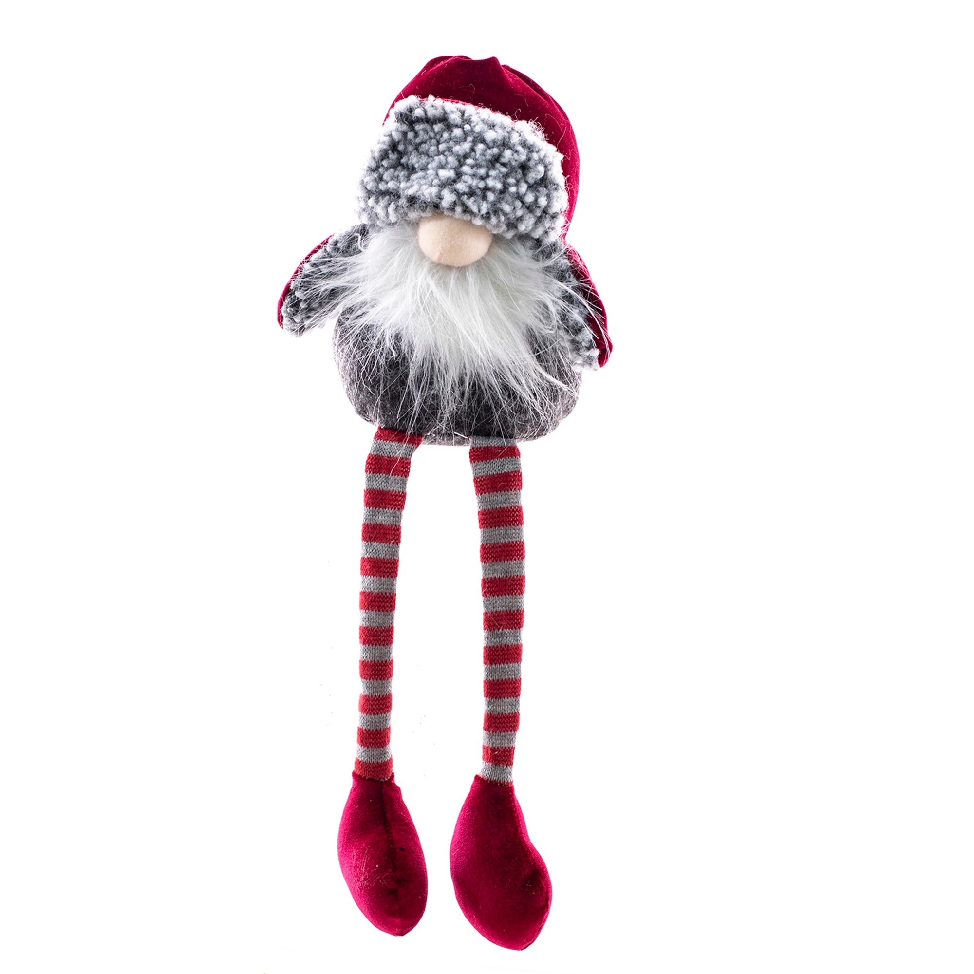 Gnaan the Gnome wearing a Velvety Bomber Hat