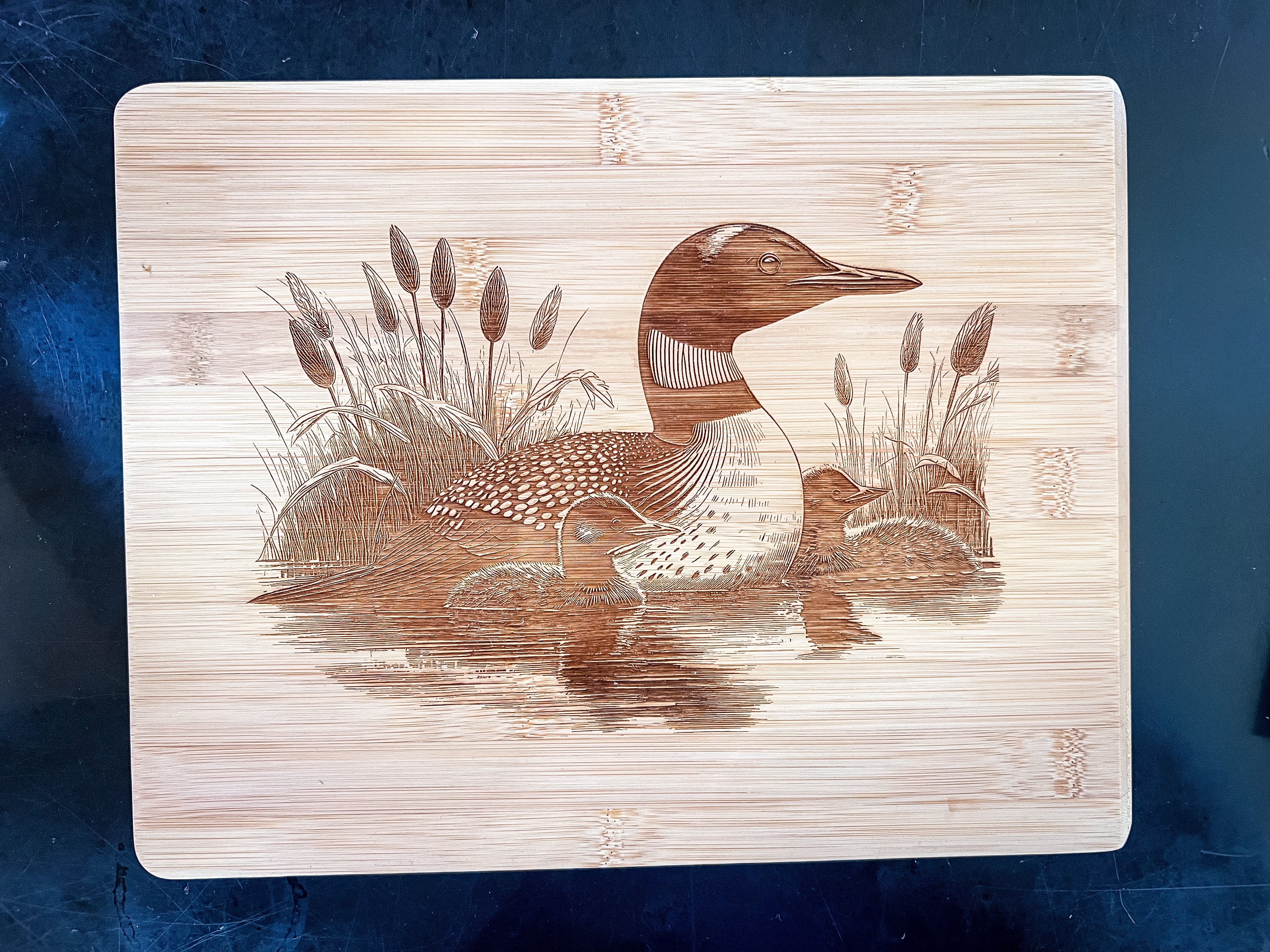 Bamboo Loon Cutting Board
