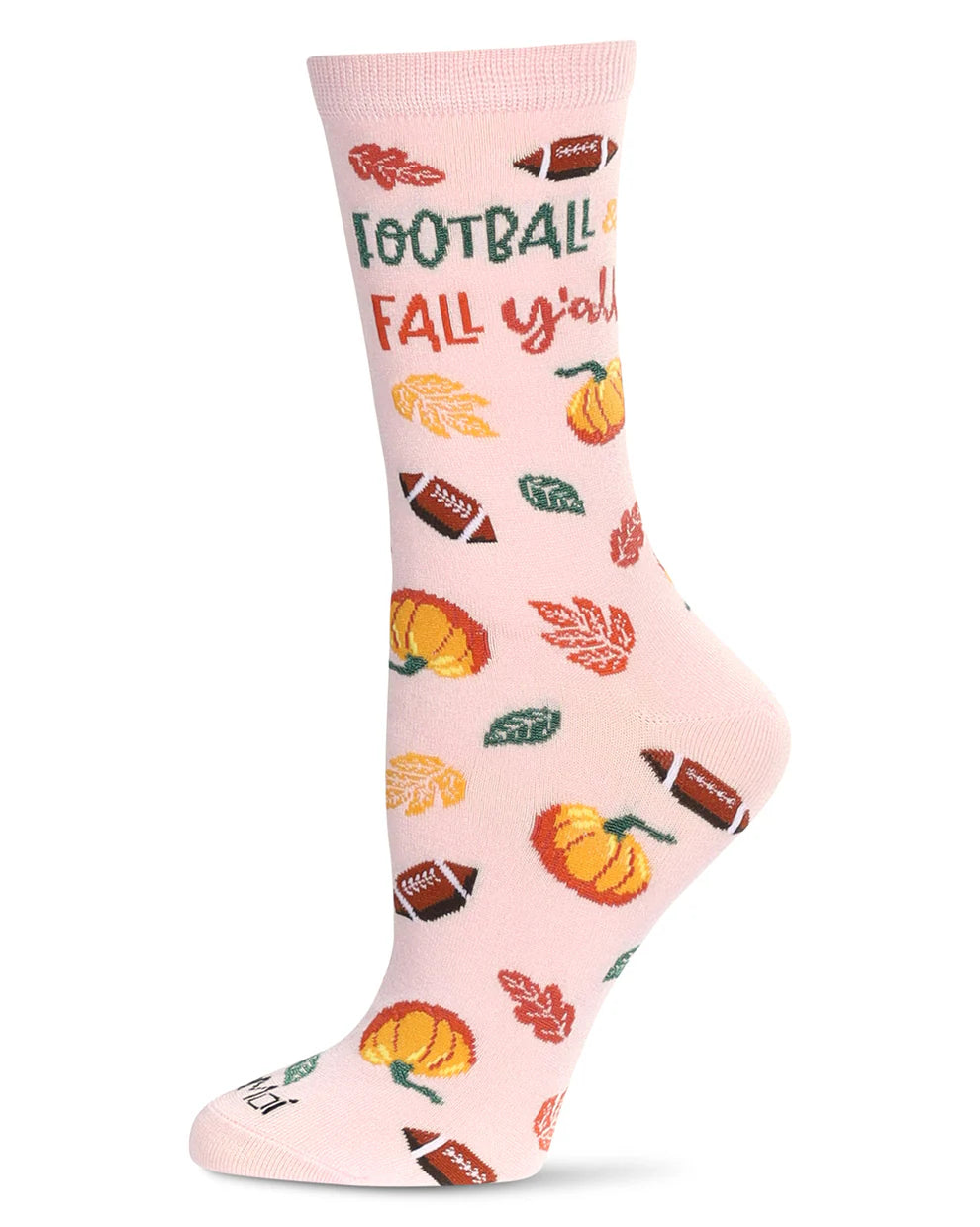 Women's Football & Fall Bamboo Crew Socks