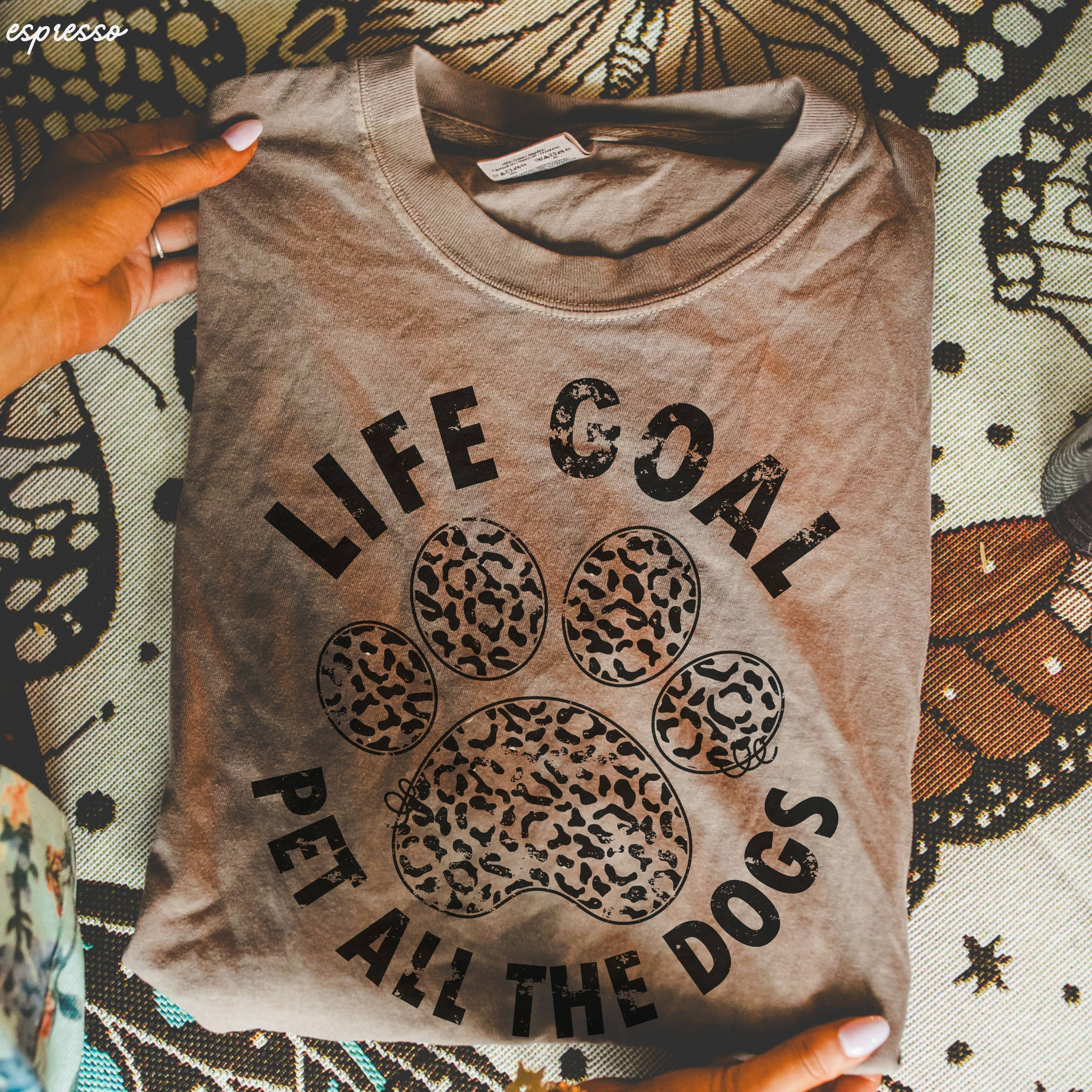 Pet All The Dogs Leopard Paw Tee