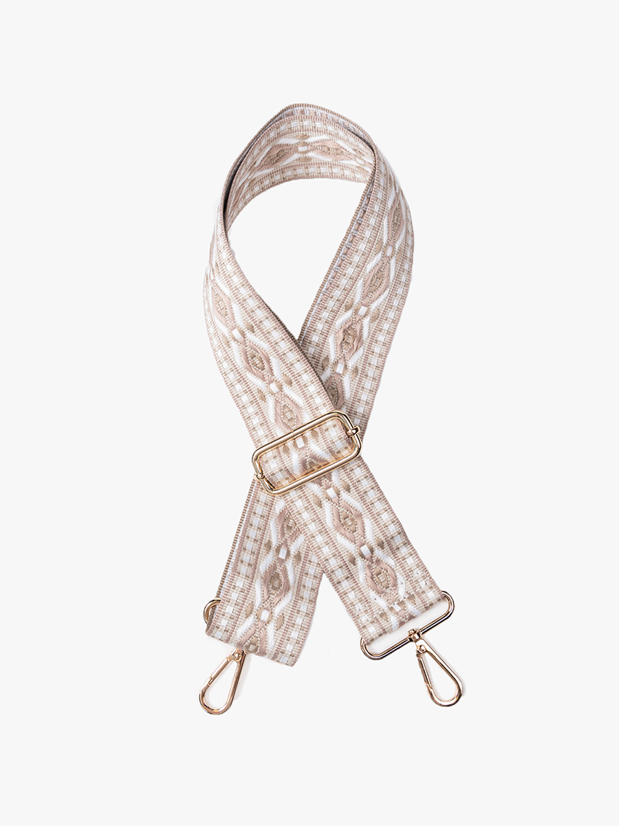 Taupe Diamond Guitar Bag Strap