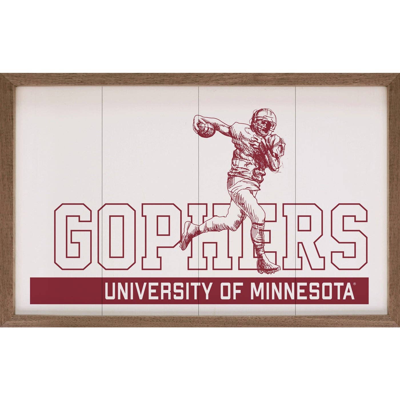 Vintage Football University Of Minnesota Print