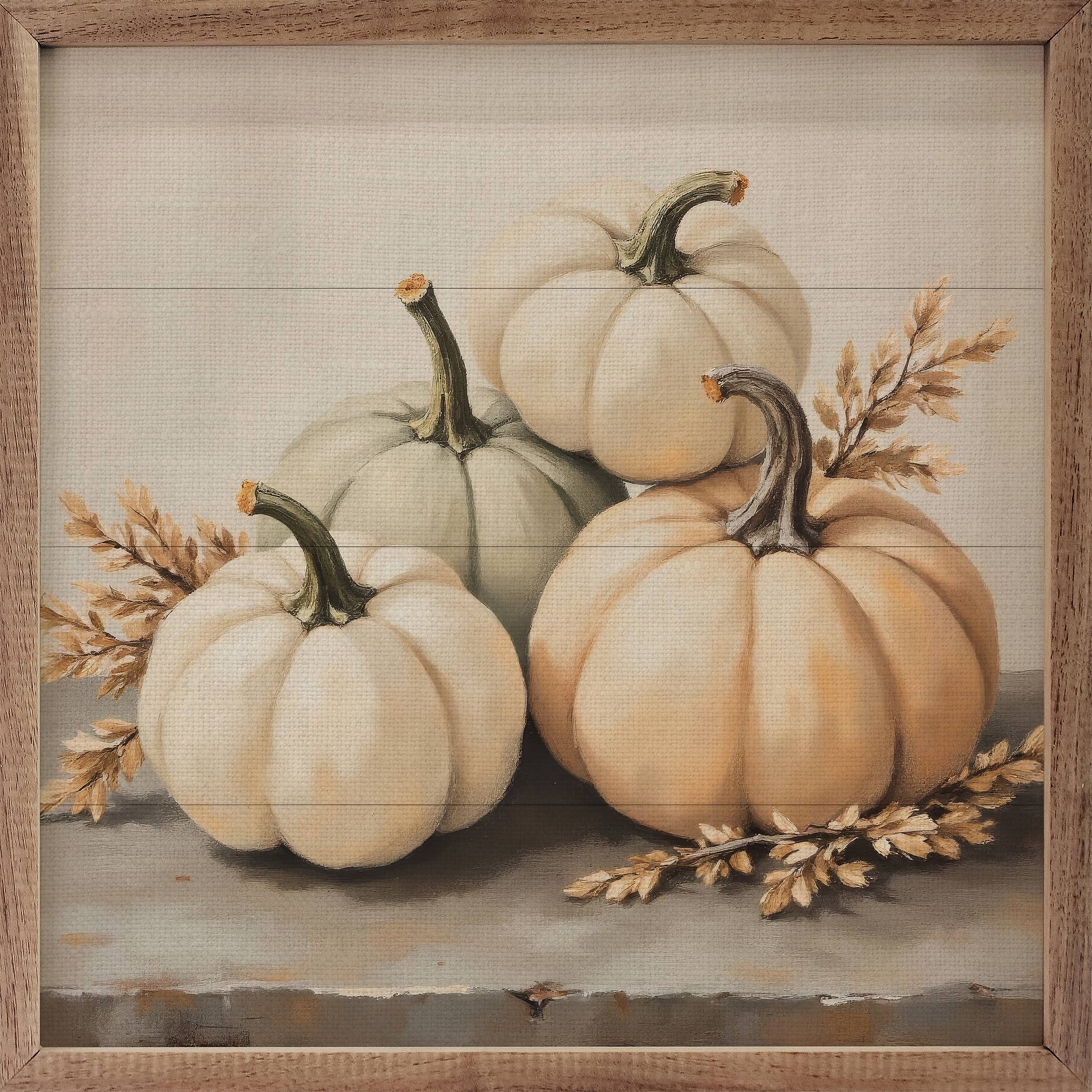 White Pumpkins Print