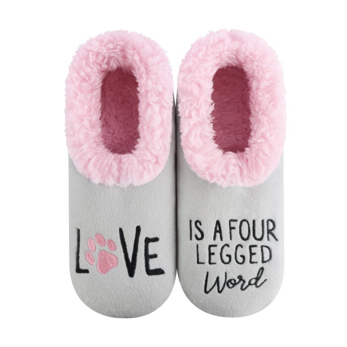 Women's LOVE Is A Four Legged Word Snoozies Slippers