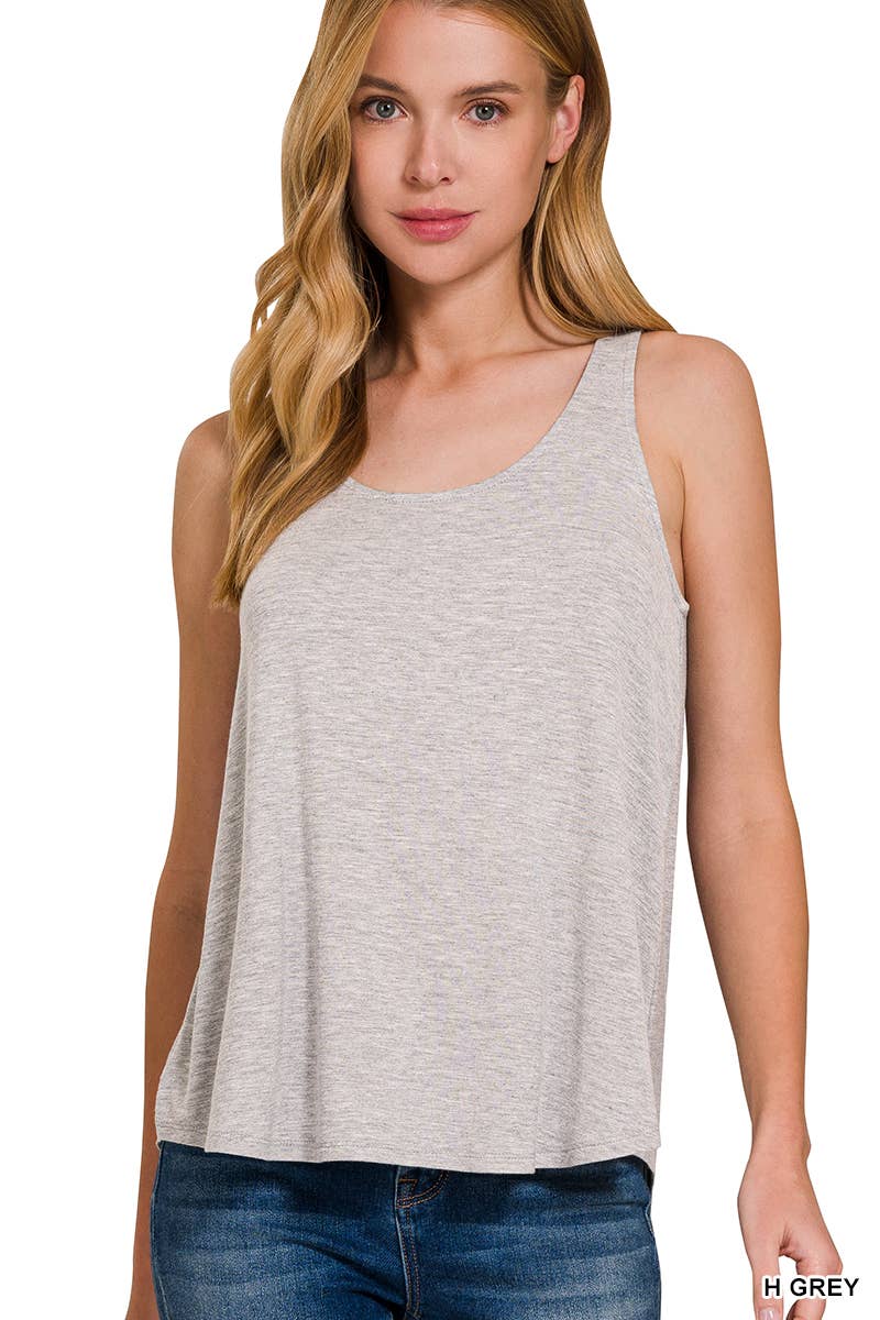 Flowy Hem Sleeveless Tank Top