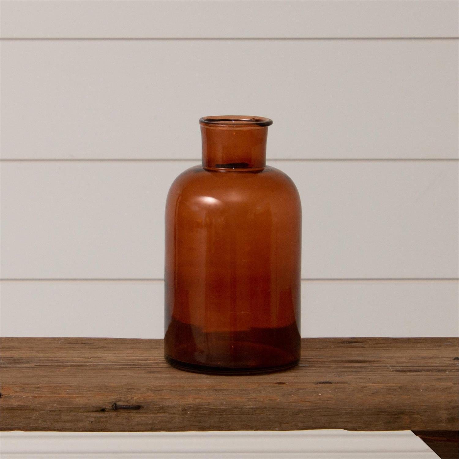 Amber Glass Vase