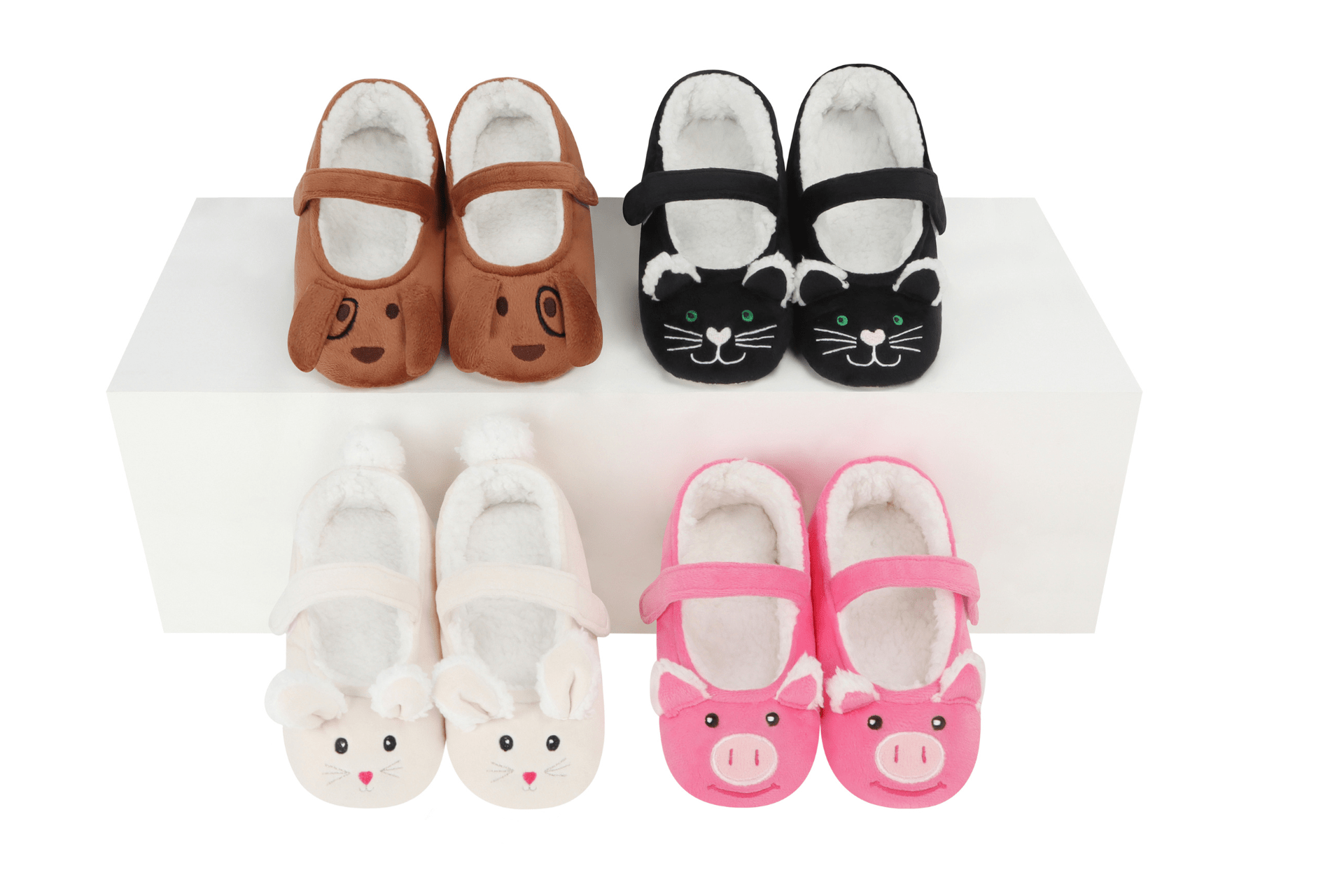 Snoozies Baby Slippers Baby MaryJane Barnyard Animal Slippers