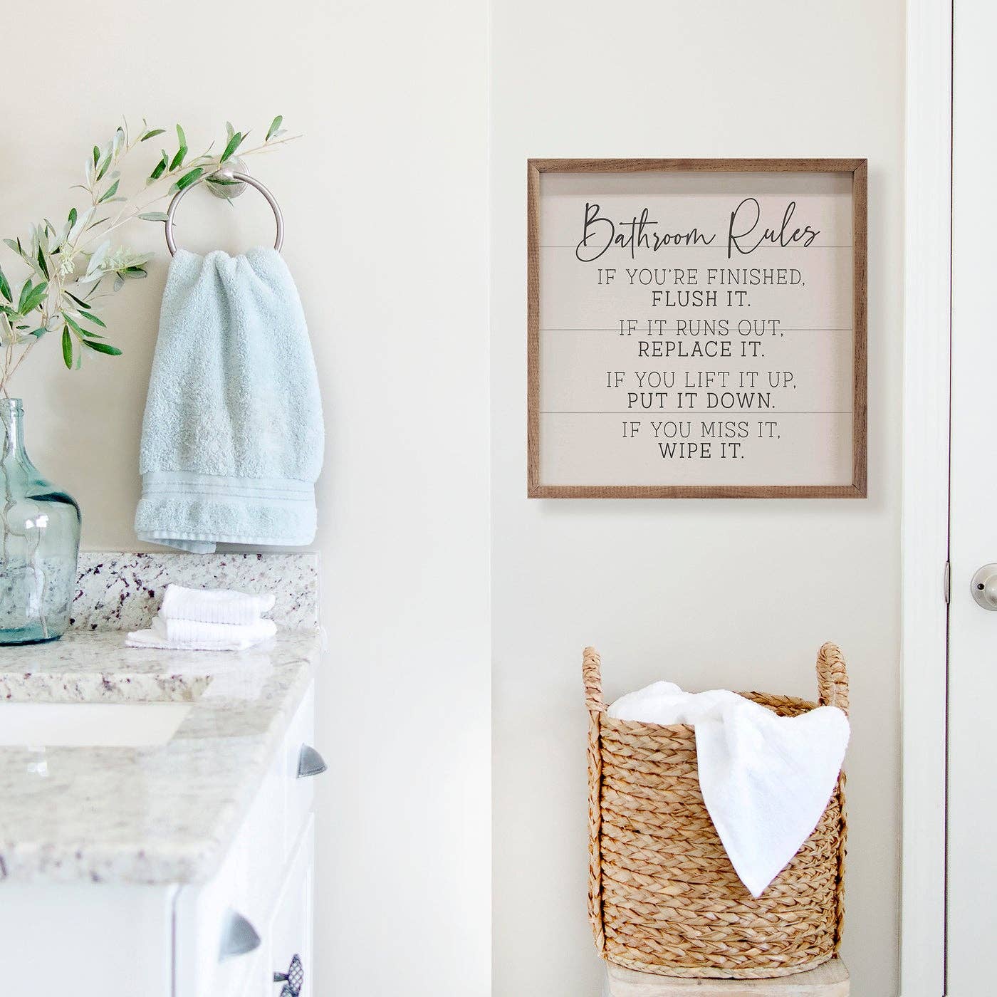 Bathroom Rules Sign