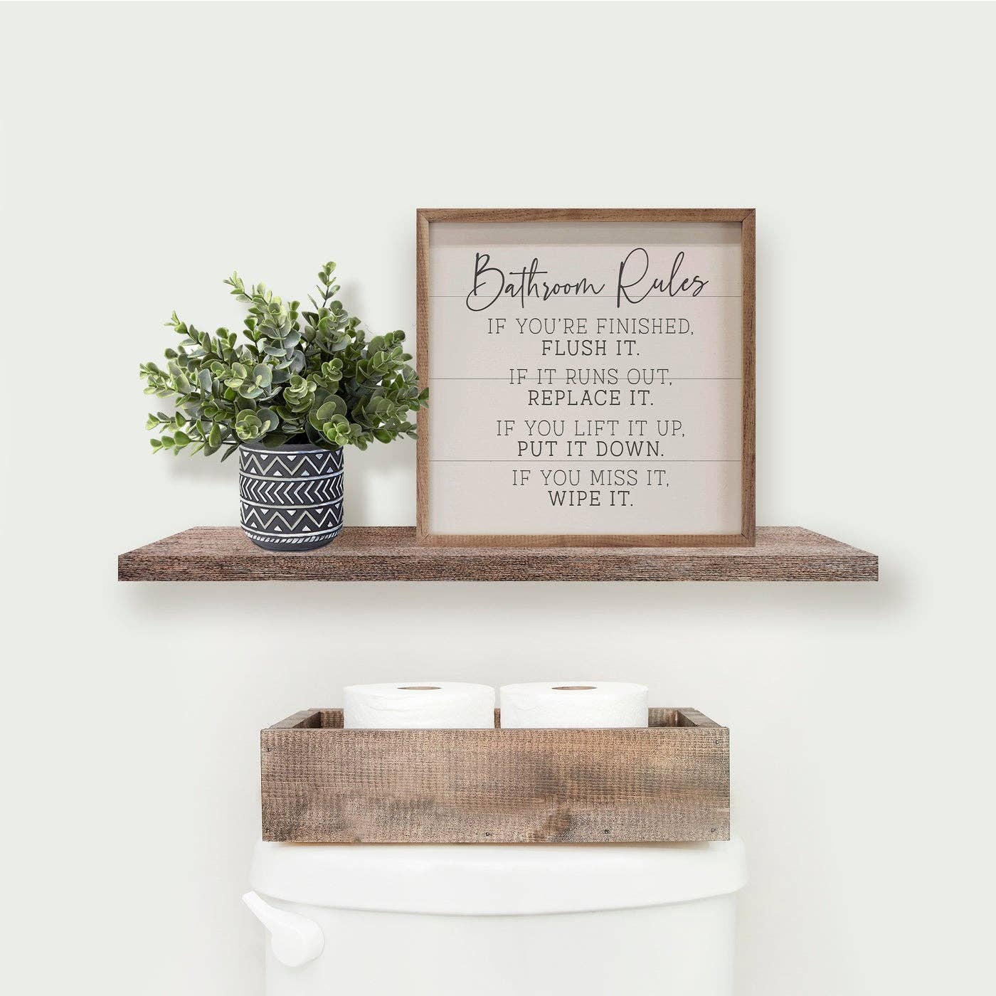 Bathroom Rules Sign