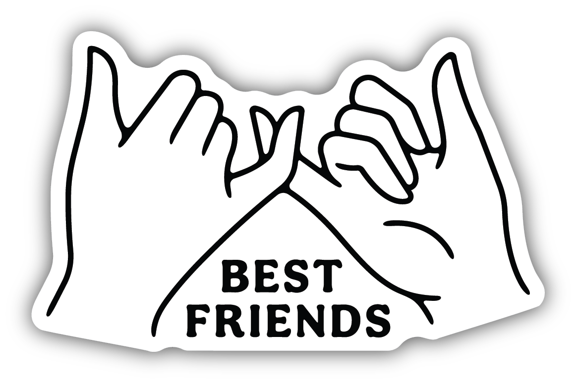 Best Friends Pinky Promise Vinyl Sticker