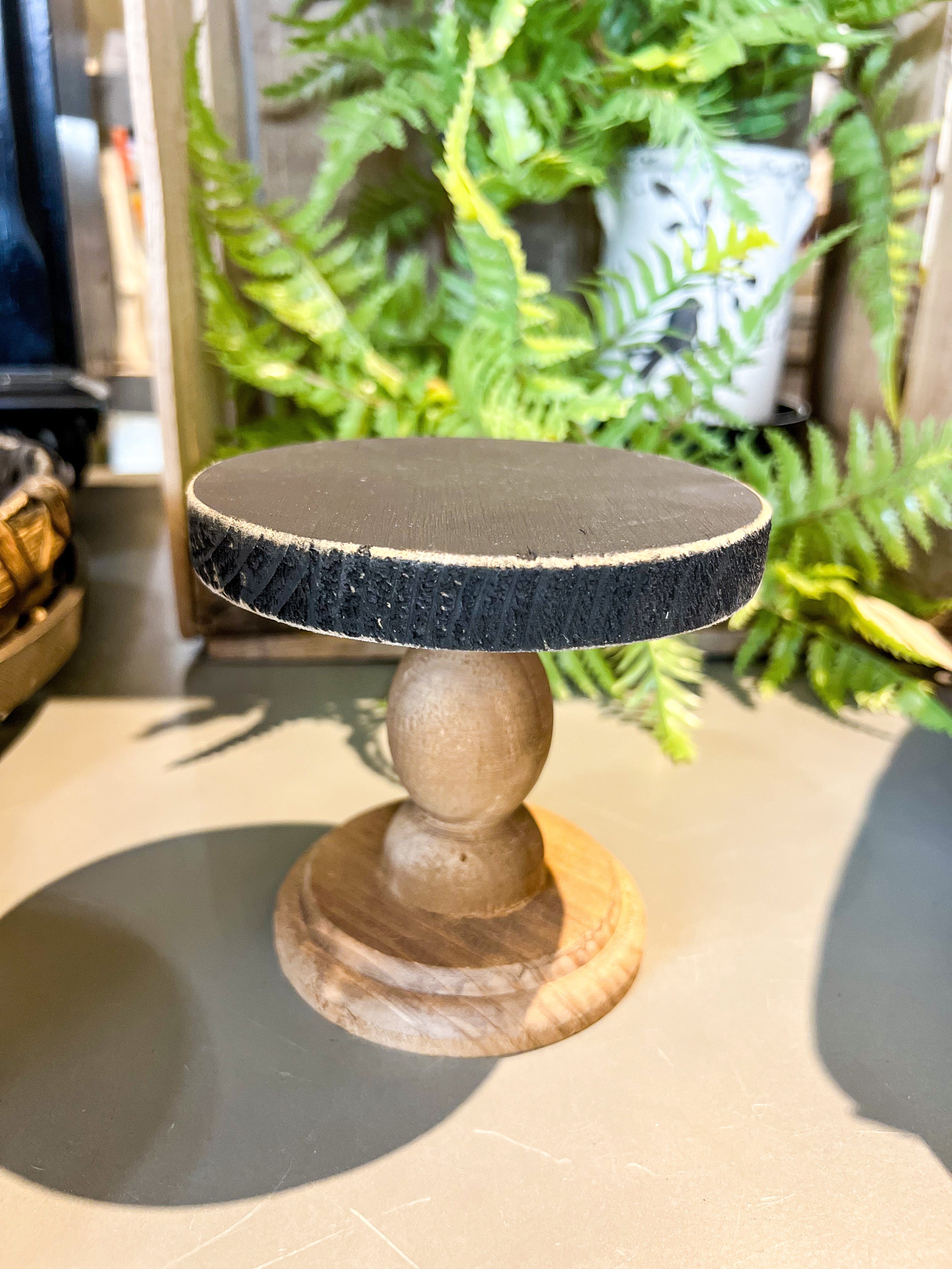 Black Top Mini Wood Risers