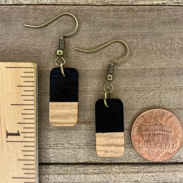 LKM #23 (Lori) Earrings Boho Tabbie Wood & Resin Earrings
