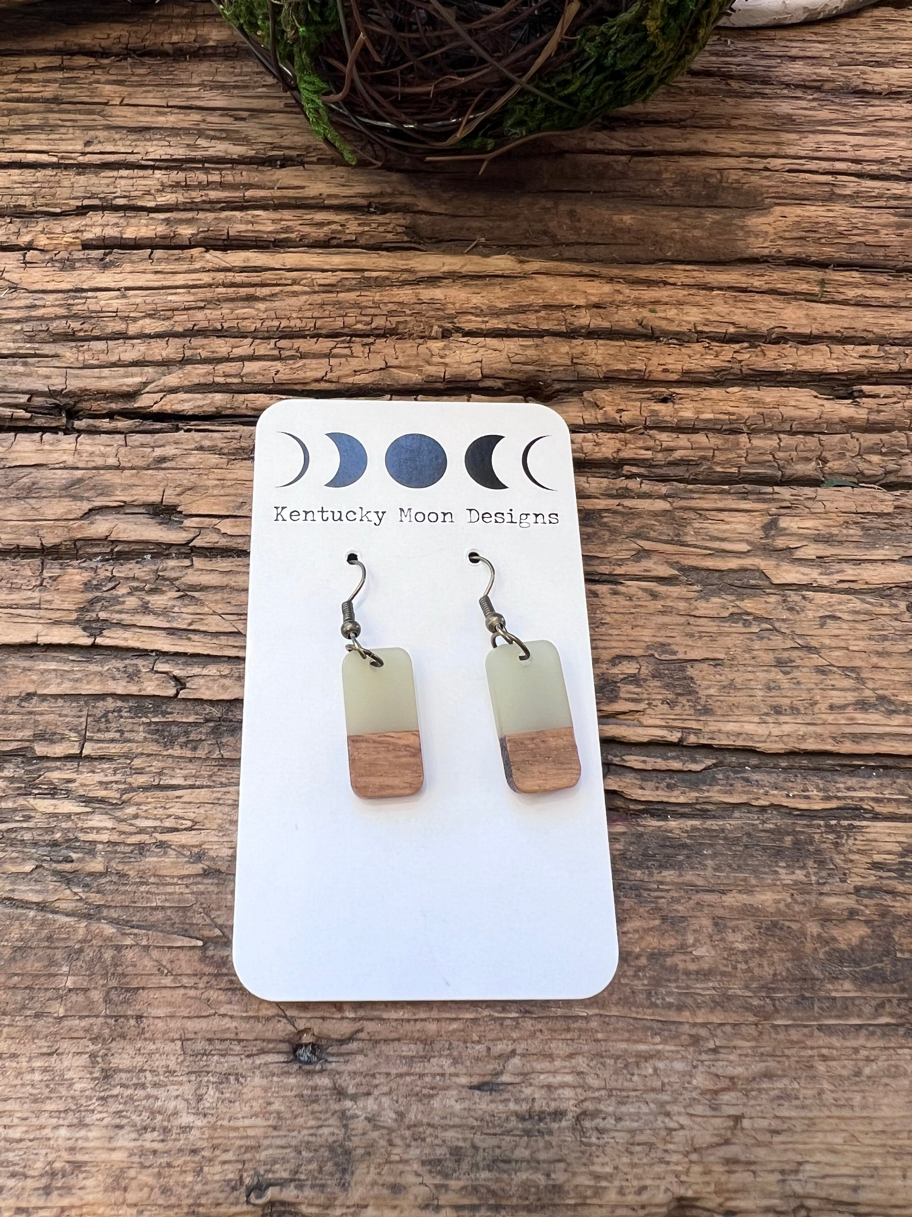 LKM #23 (Lori) Earrings Boho Tabbie Wood & Resin Earrings