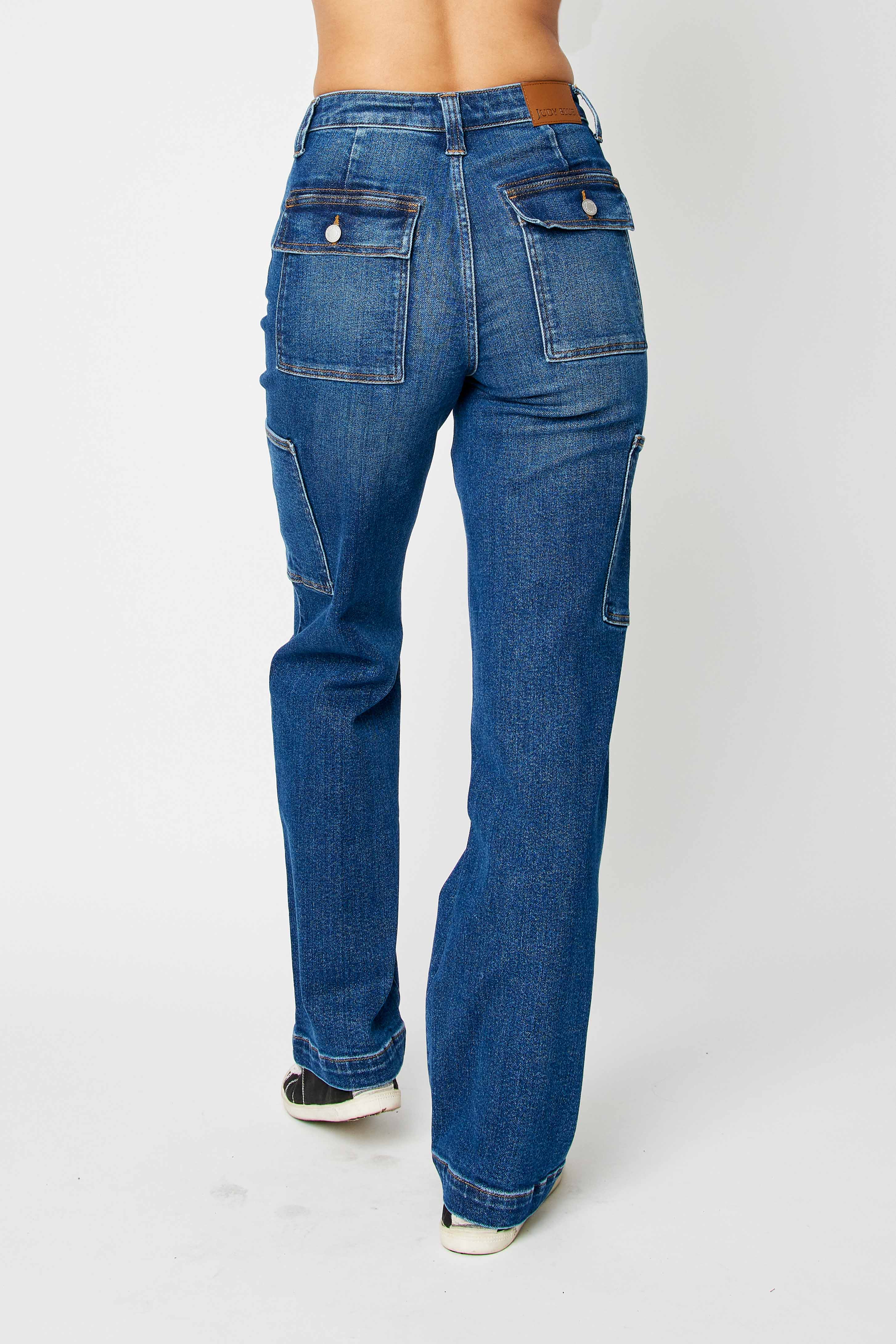 Classic High Waist Cargo Judy Blue Jeans