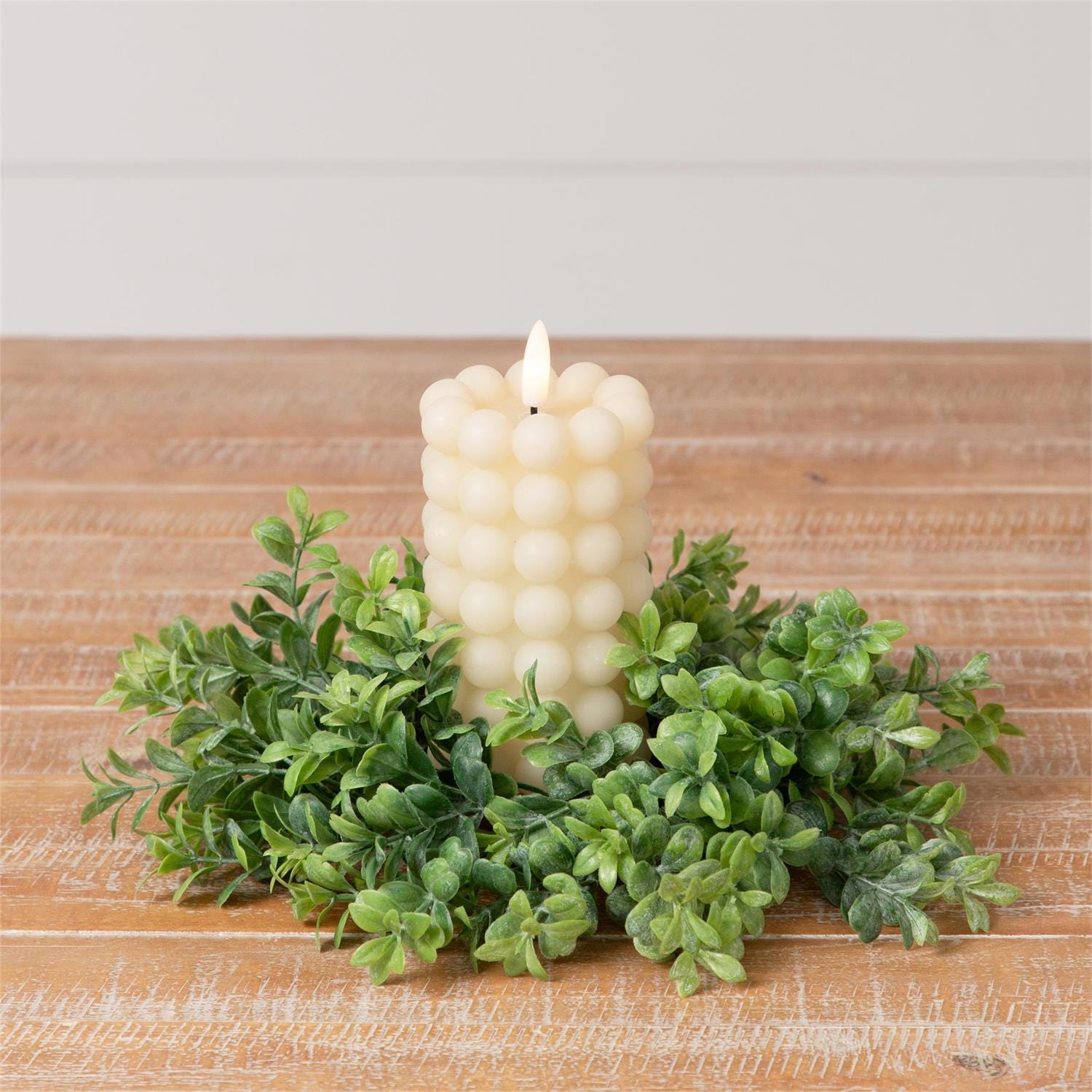 Cream Bubble LED Candle
