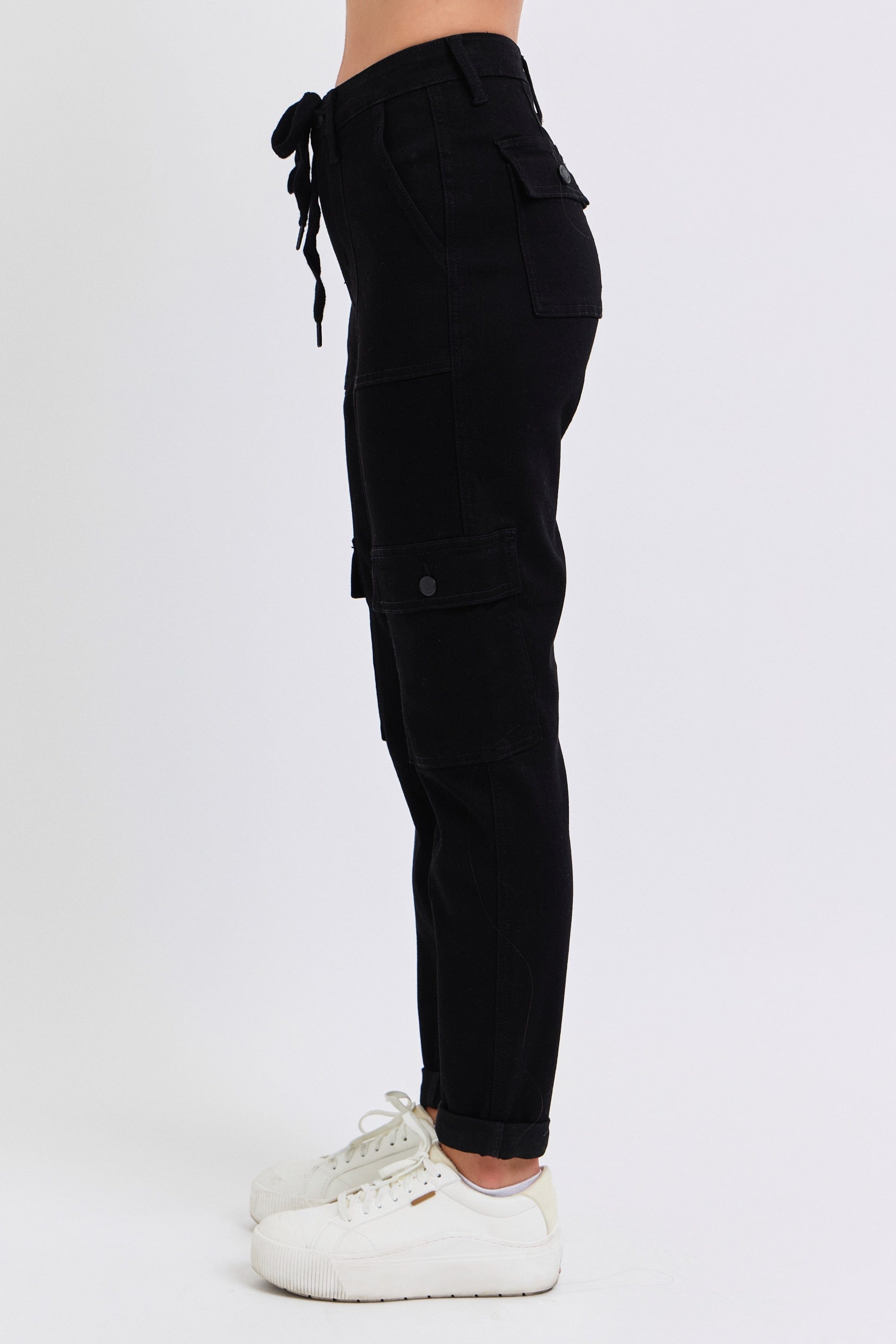 Cuffed Black Jogger Judy Blue Jeans