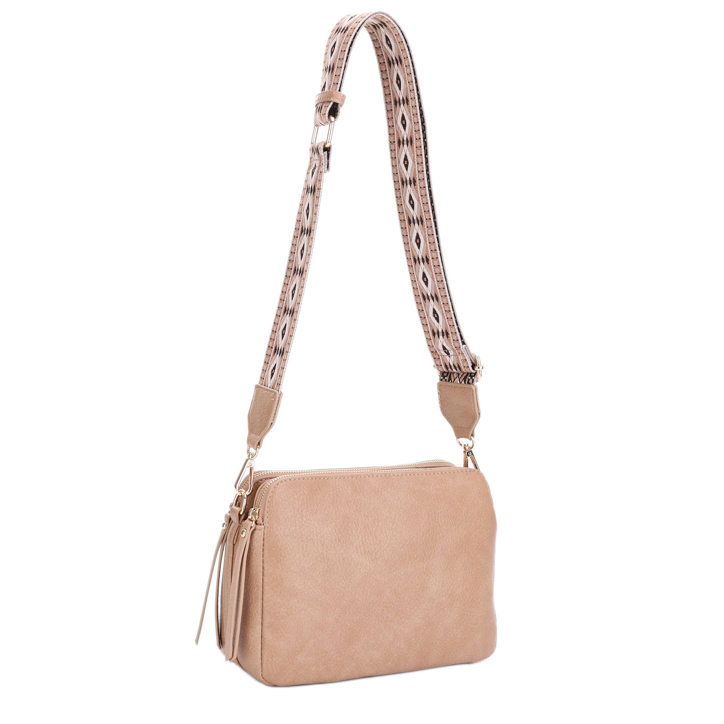 Mila 3 Compartment Crossbody Bag