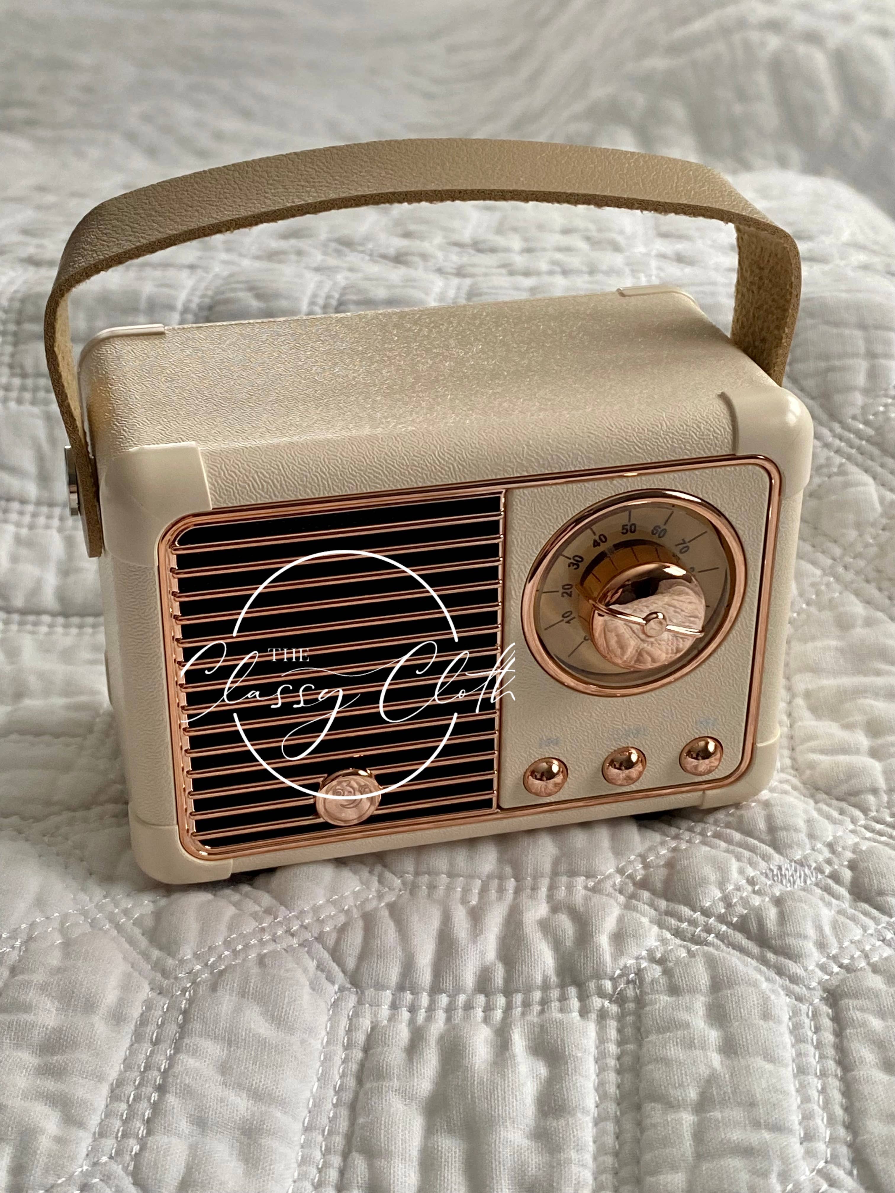 Retro Radio Wireless Speaker - Cream RTS