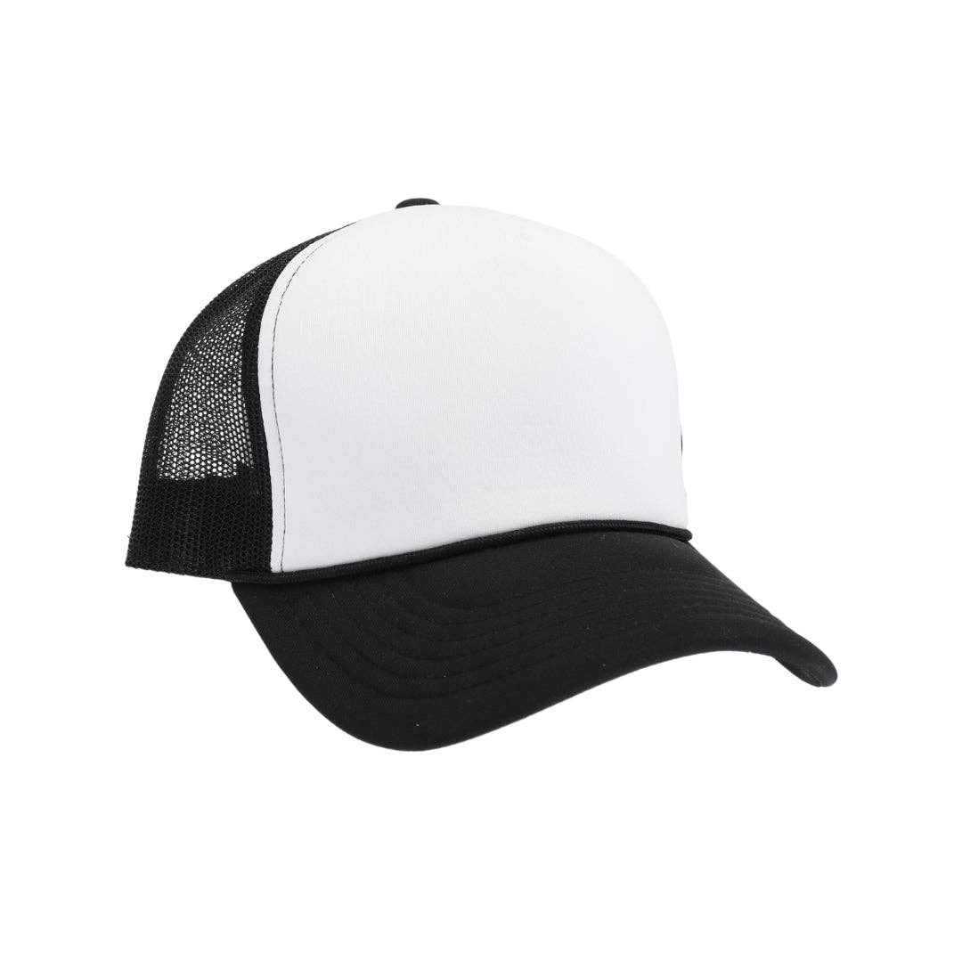 C.C Beanie Hat Black Foam Front C.C. Trucker Hat