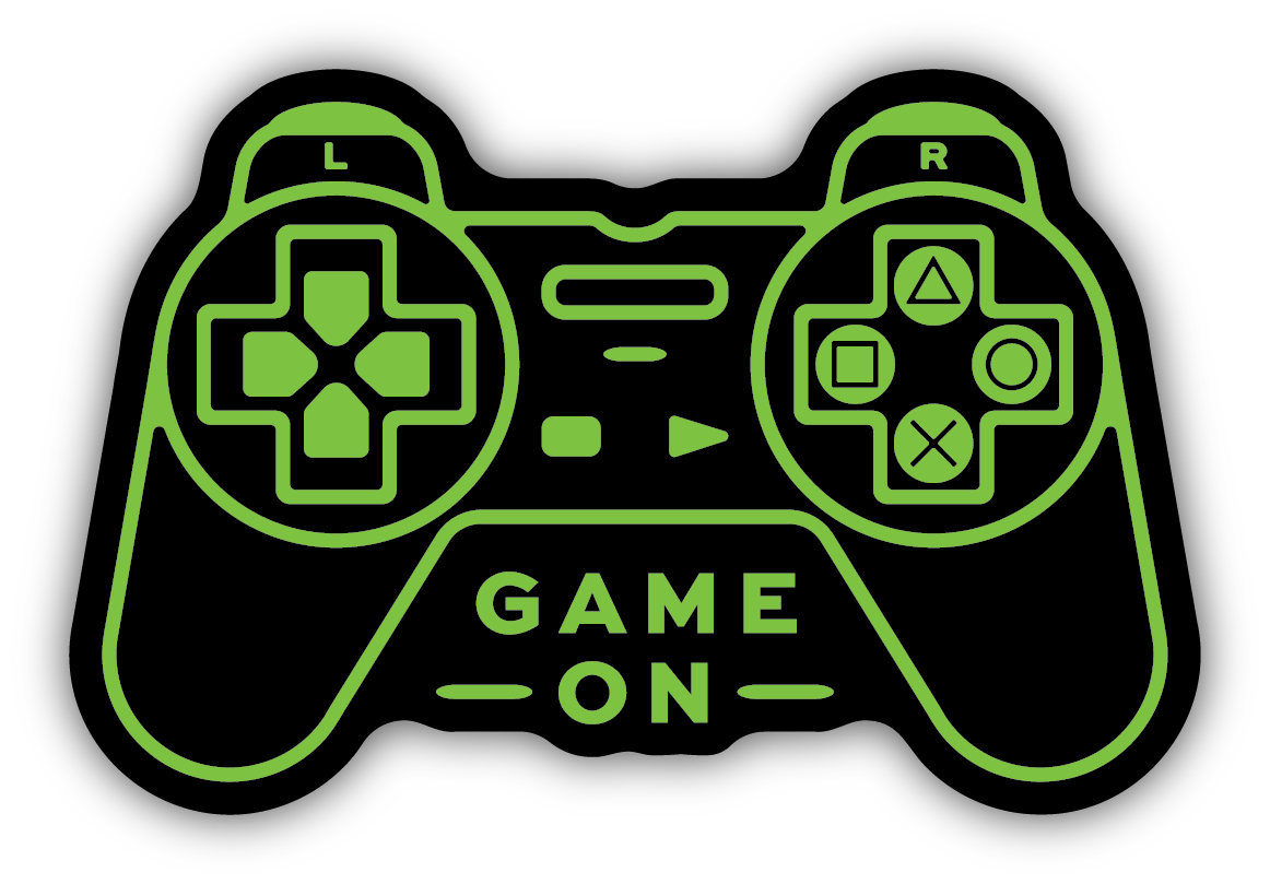 Game on Controller Vinyl Sticker