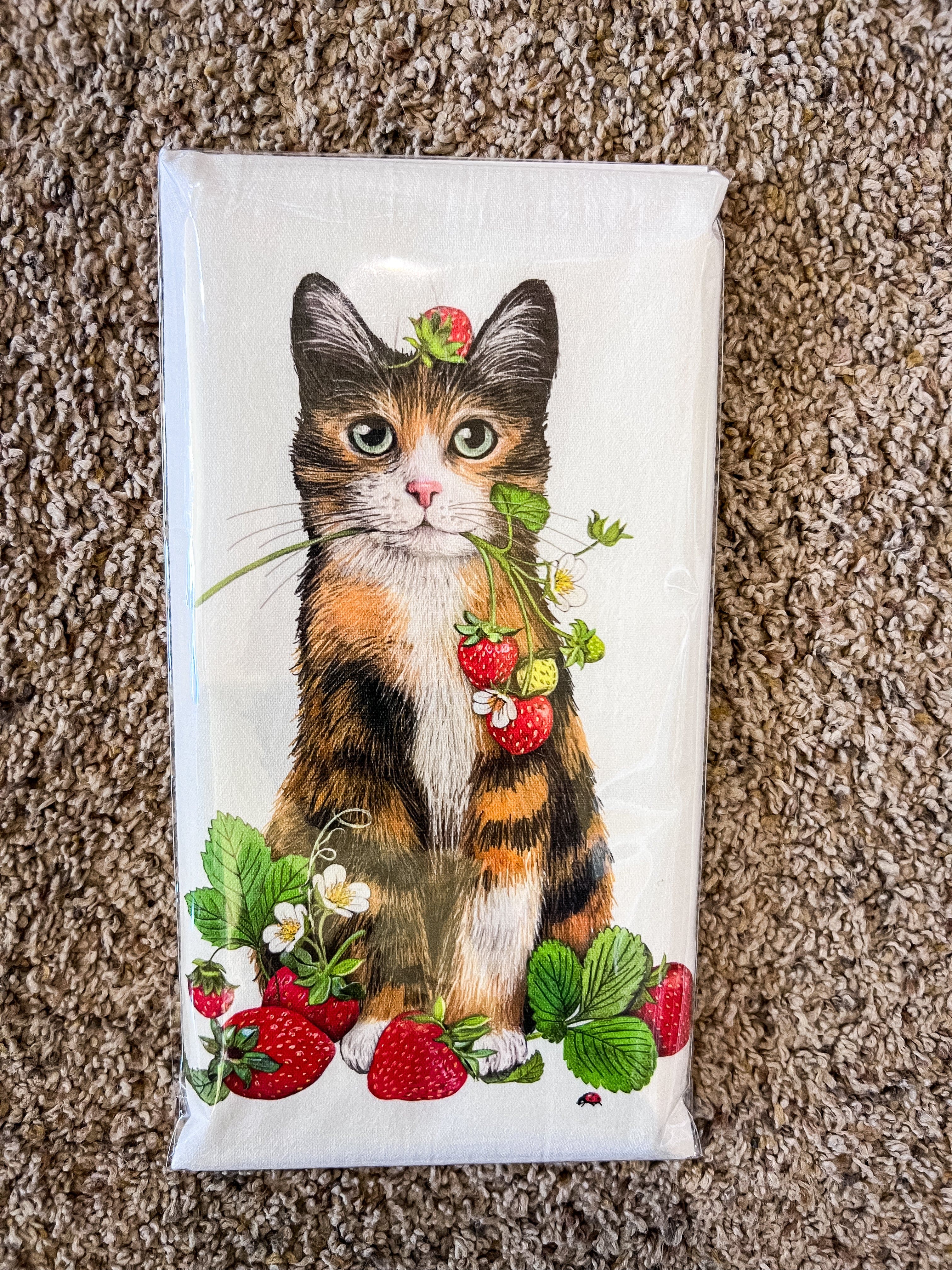 Garden Cats Tea Towel